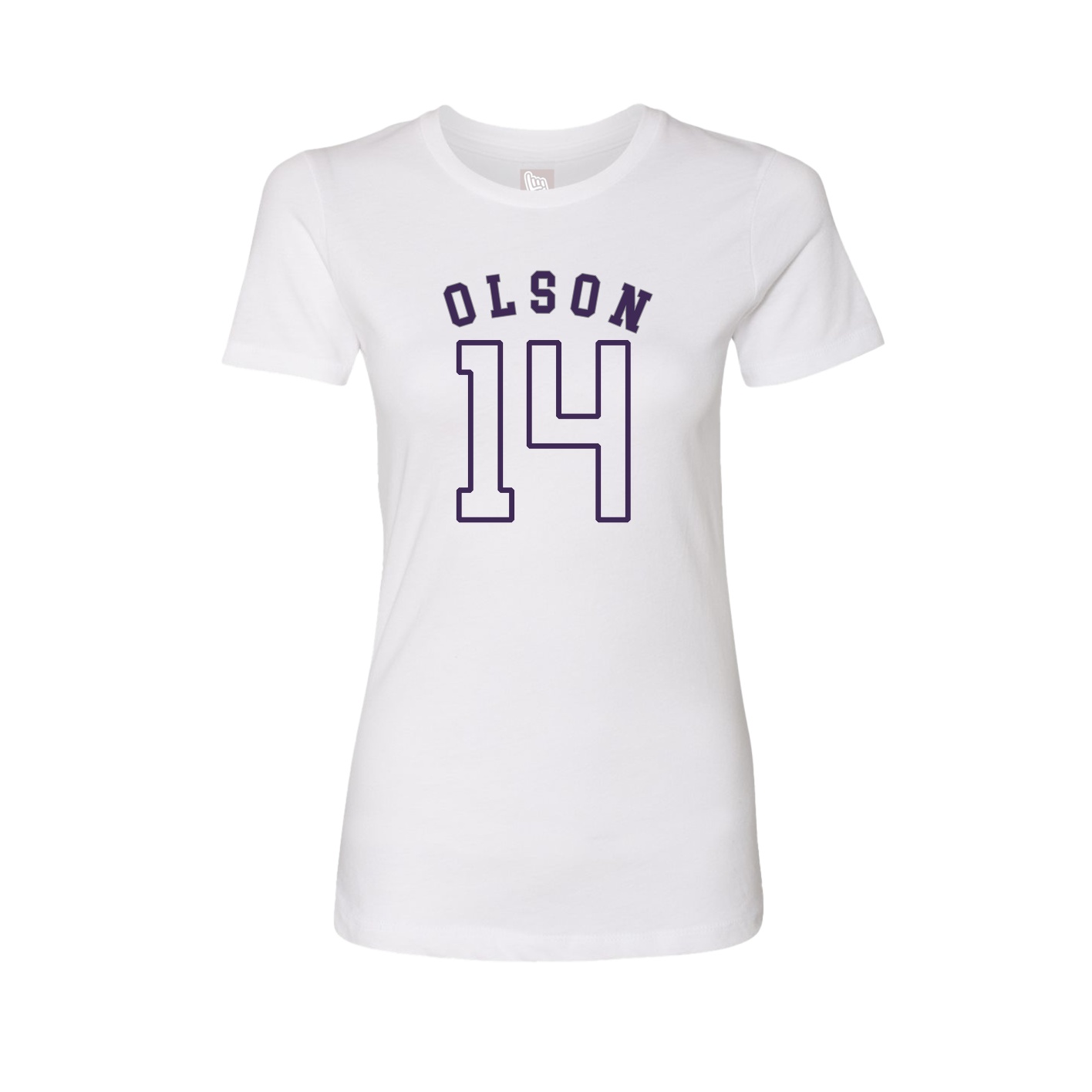 Fitted Women's Tee — Shirsey Arch in White