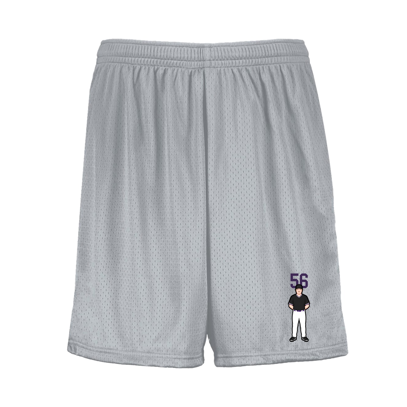 Shorts — Number Top in Silver