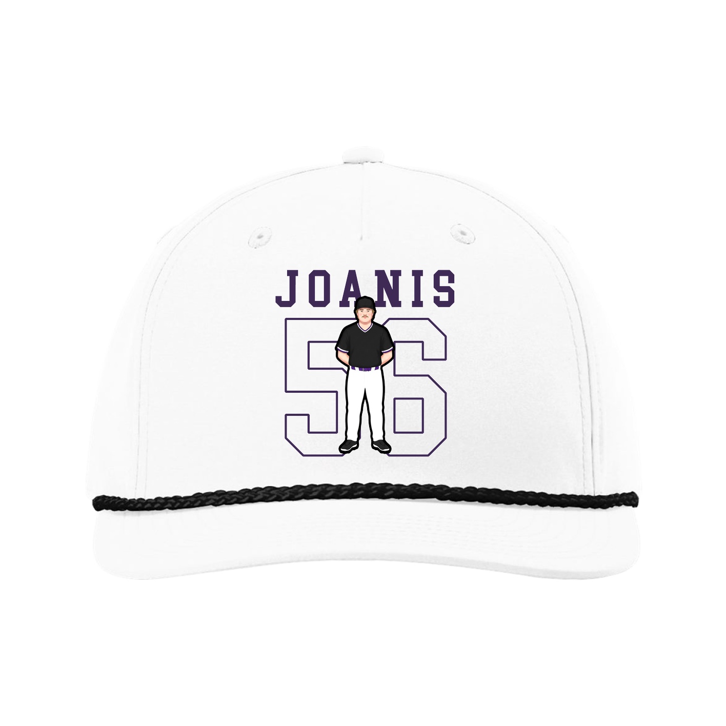 Five-Panel Classic Rope Cap — Shirsey in White