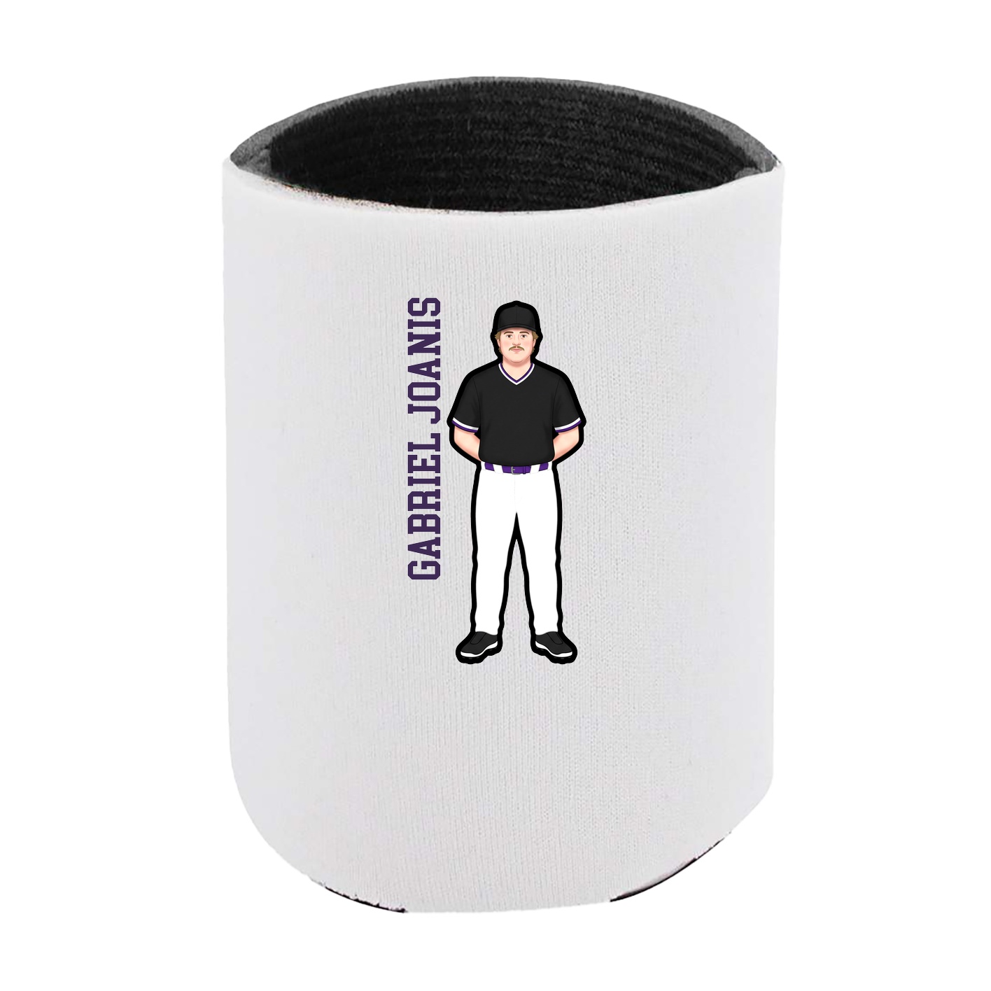 Can Holder — Name Vertical in White