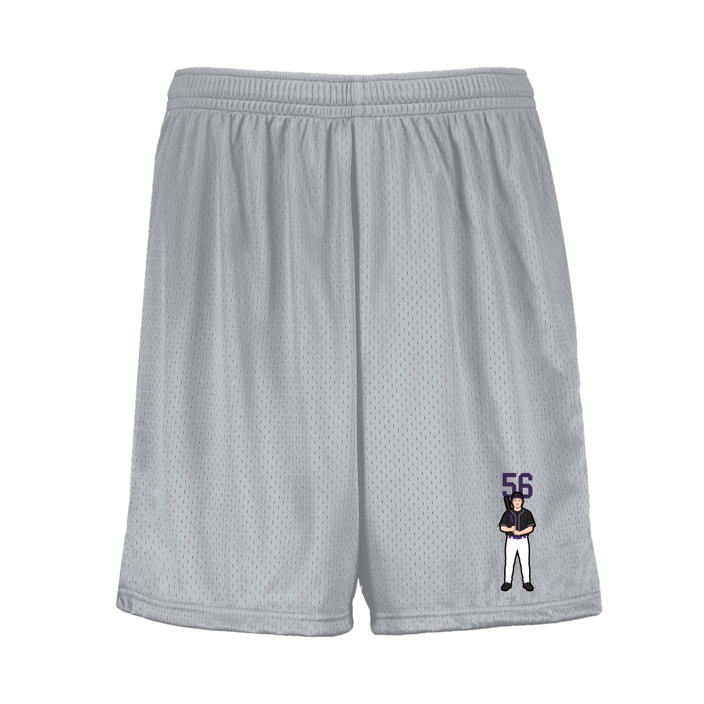 Shorts — Number Top in Silver
