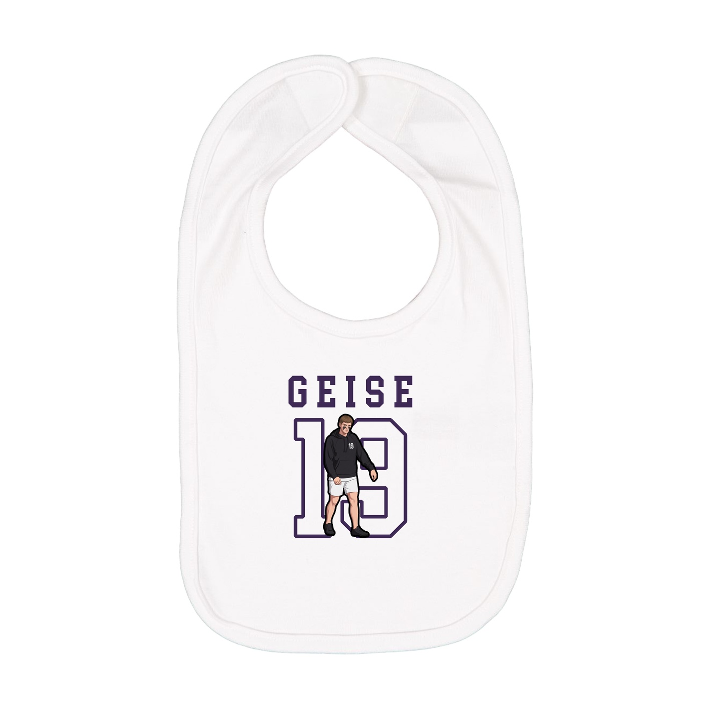 Infant Bib — Shirsey in White
