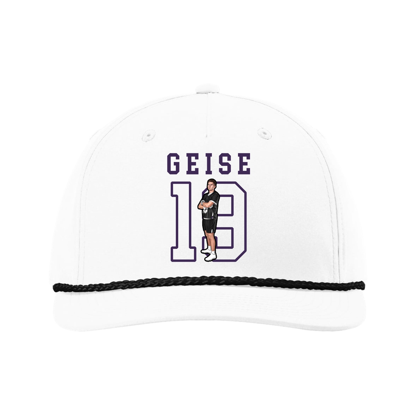 Five-Panel Classic Rope Cap — Shirsey in White