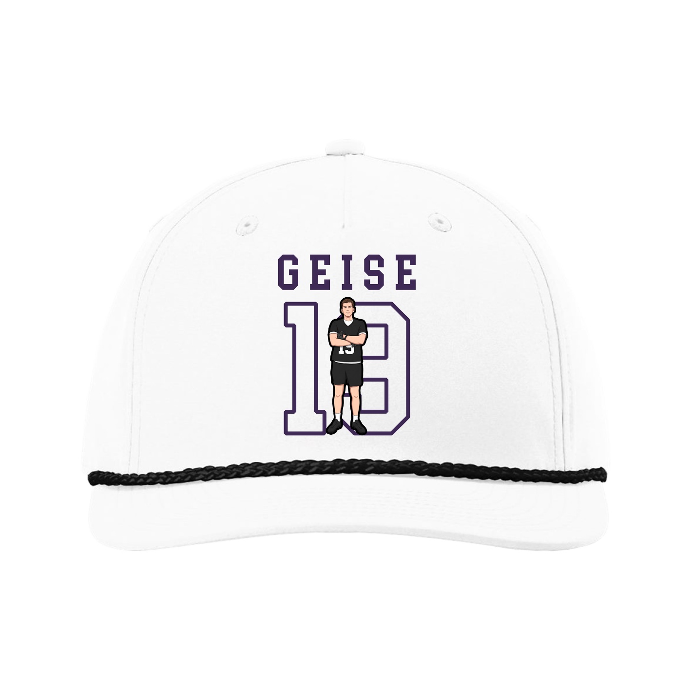 Five-Panel Classic Rope Cap — Shirsey in White