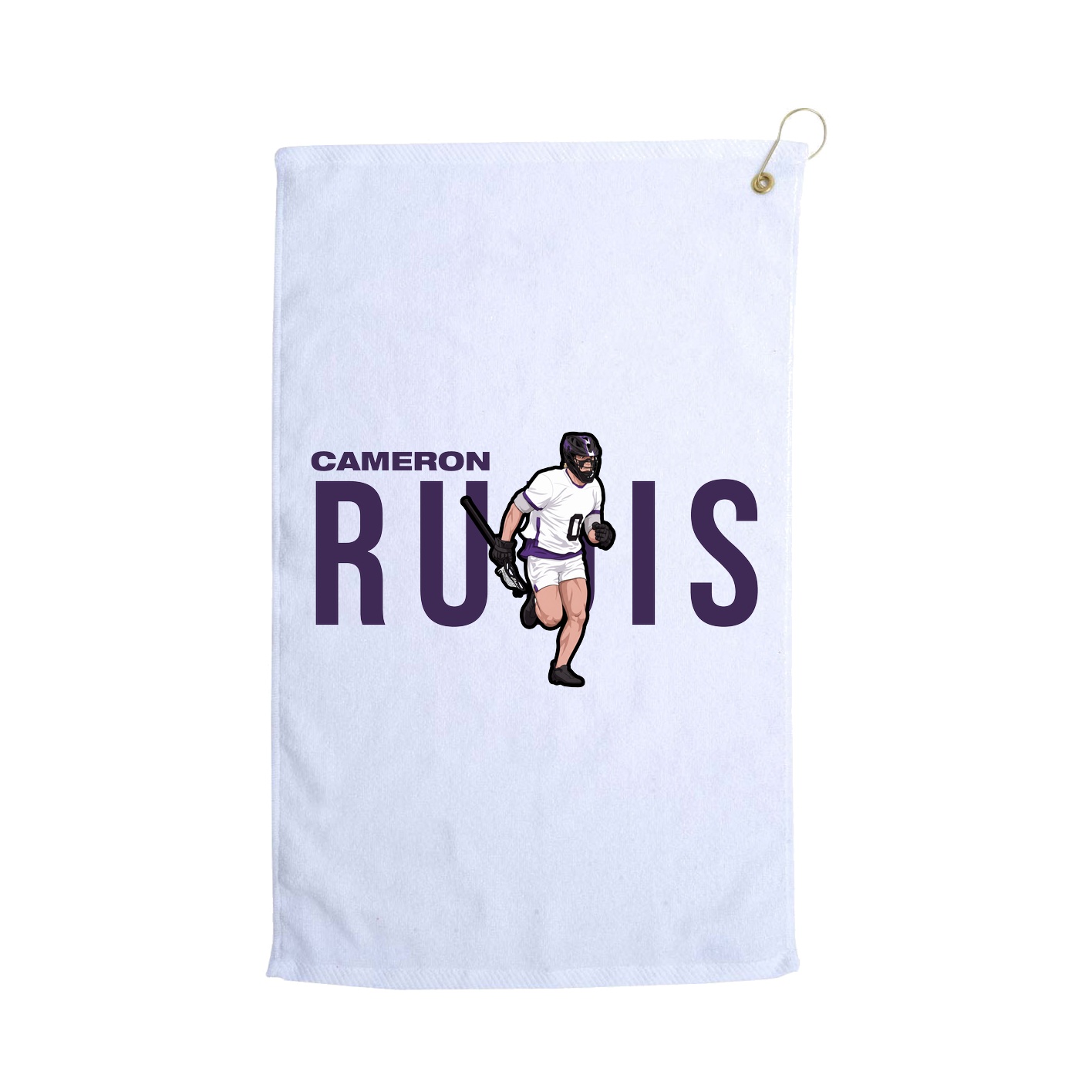 Golf Towel — Player Name in White