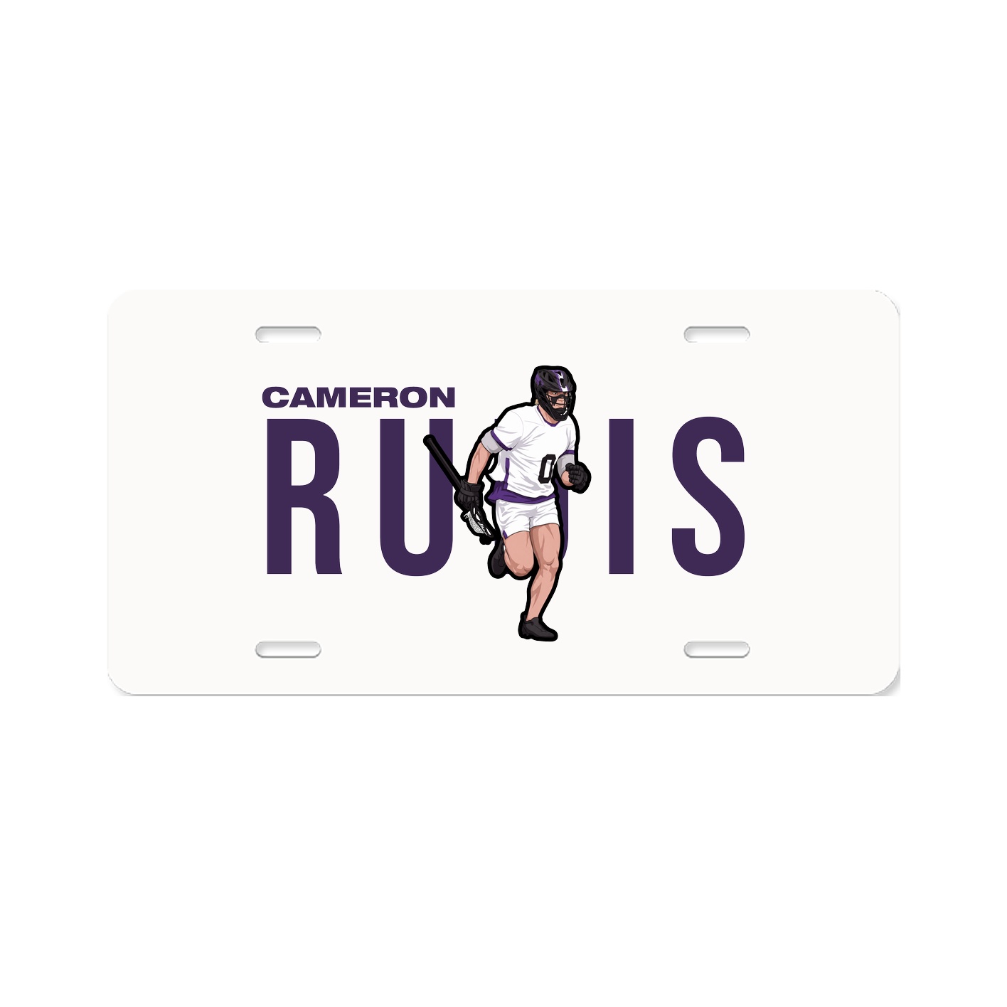 License Plate — Player Name in Classic