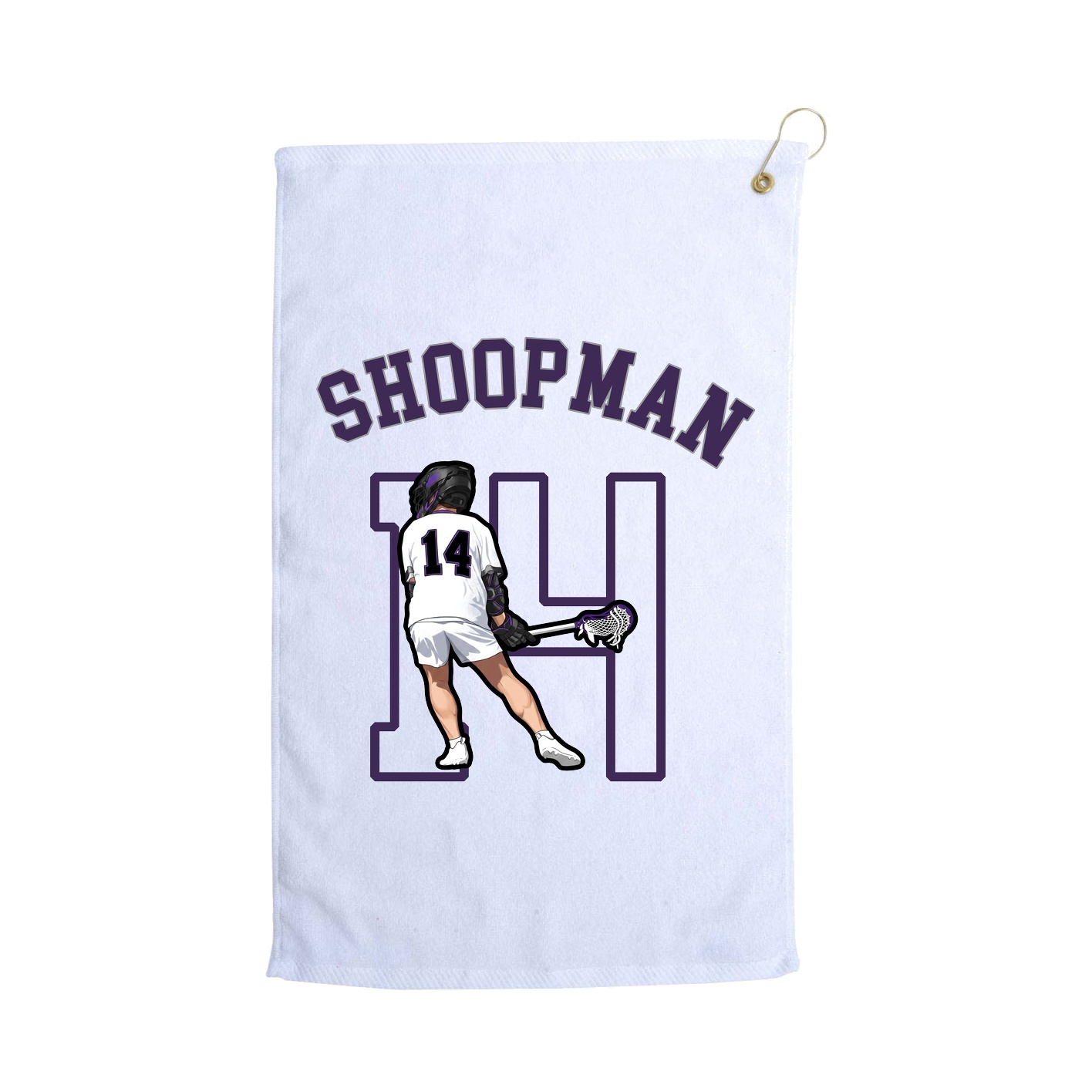 Golf Towel — Shirsey Arch in White