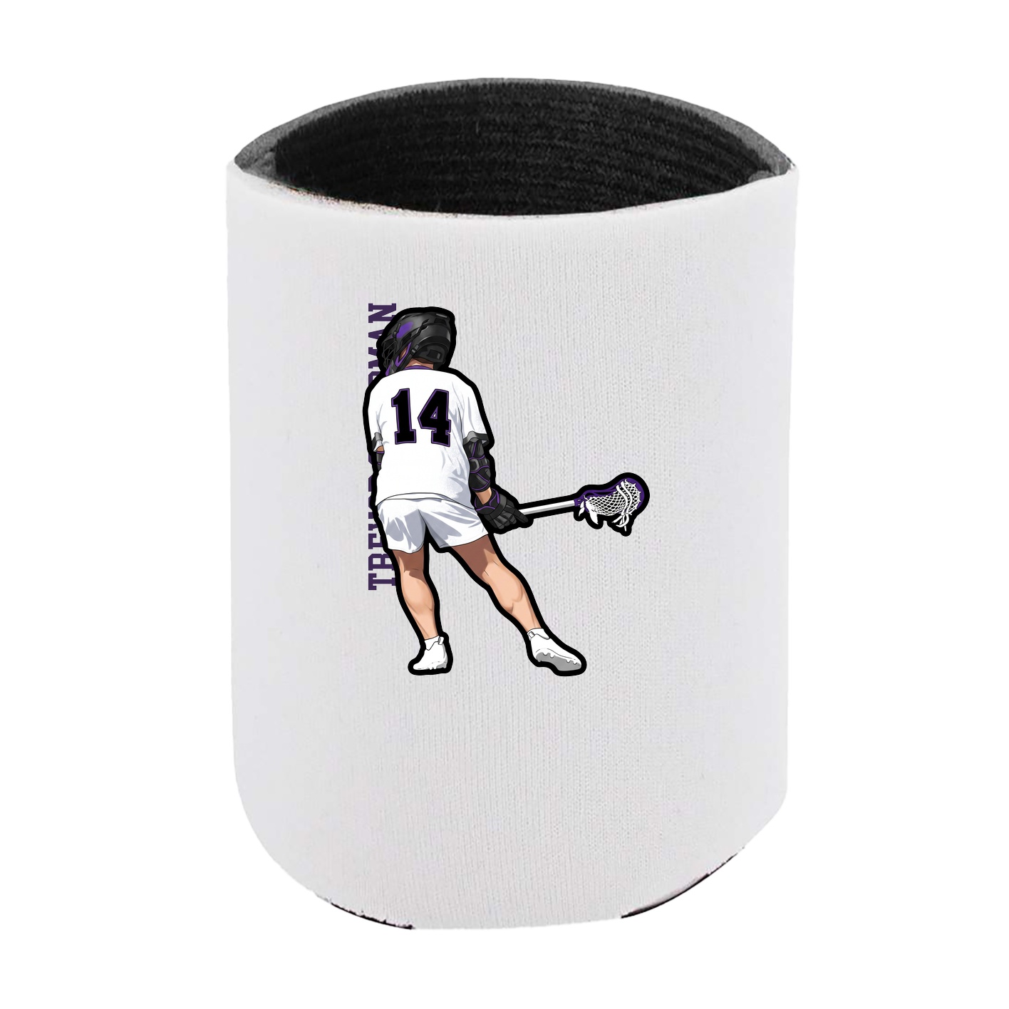 Can Holder — Name Vertical in White