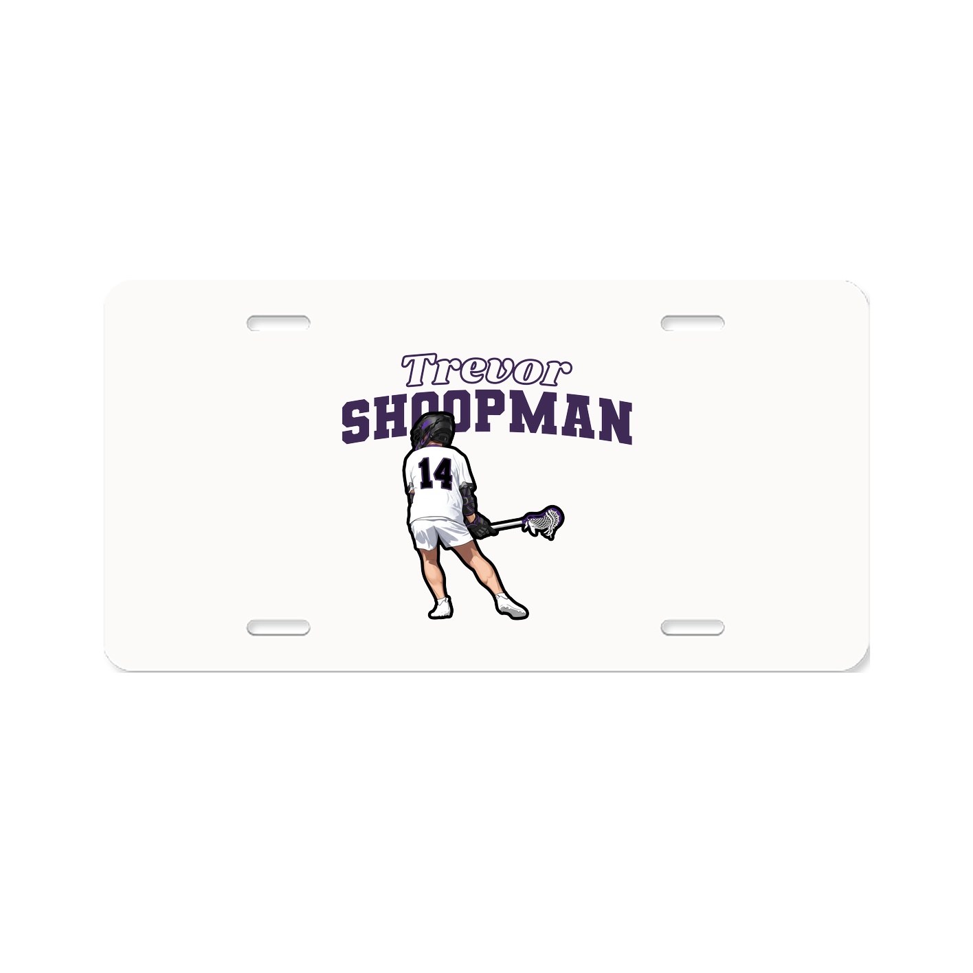License Plate — Name Arch in Classic