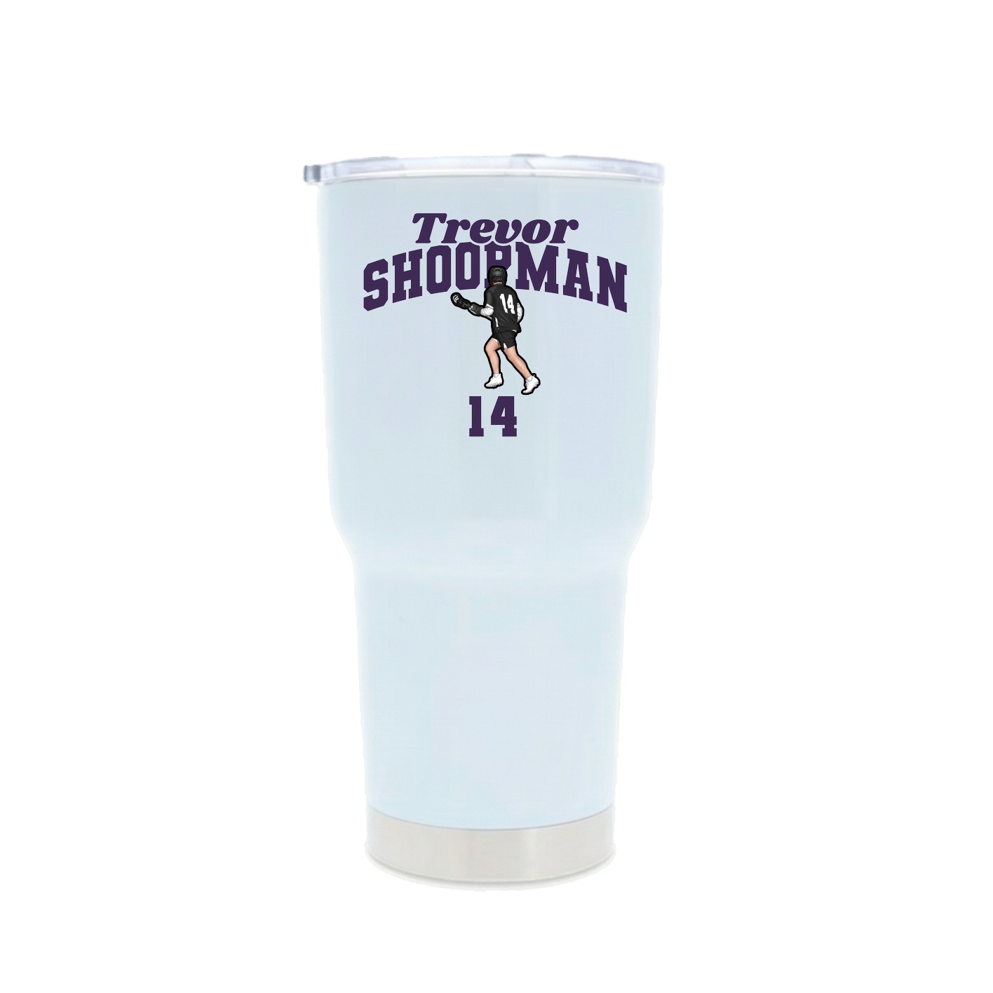 30oz Stainless Steel Tumbler — Signature Arch in White