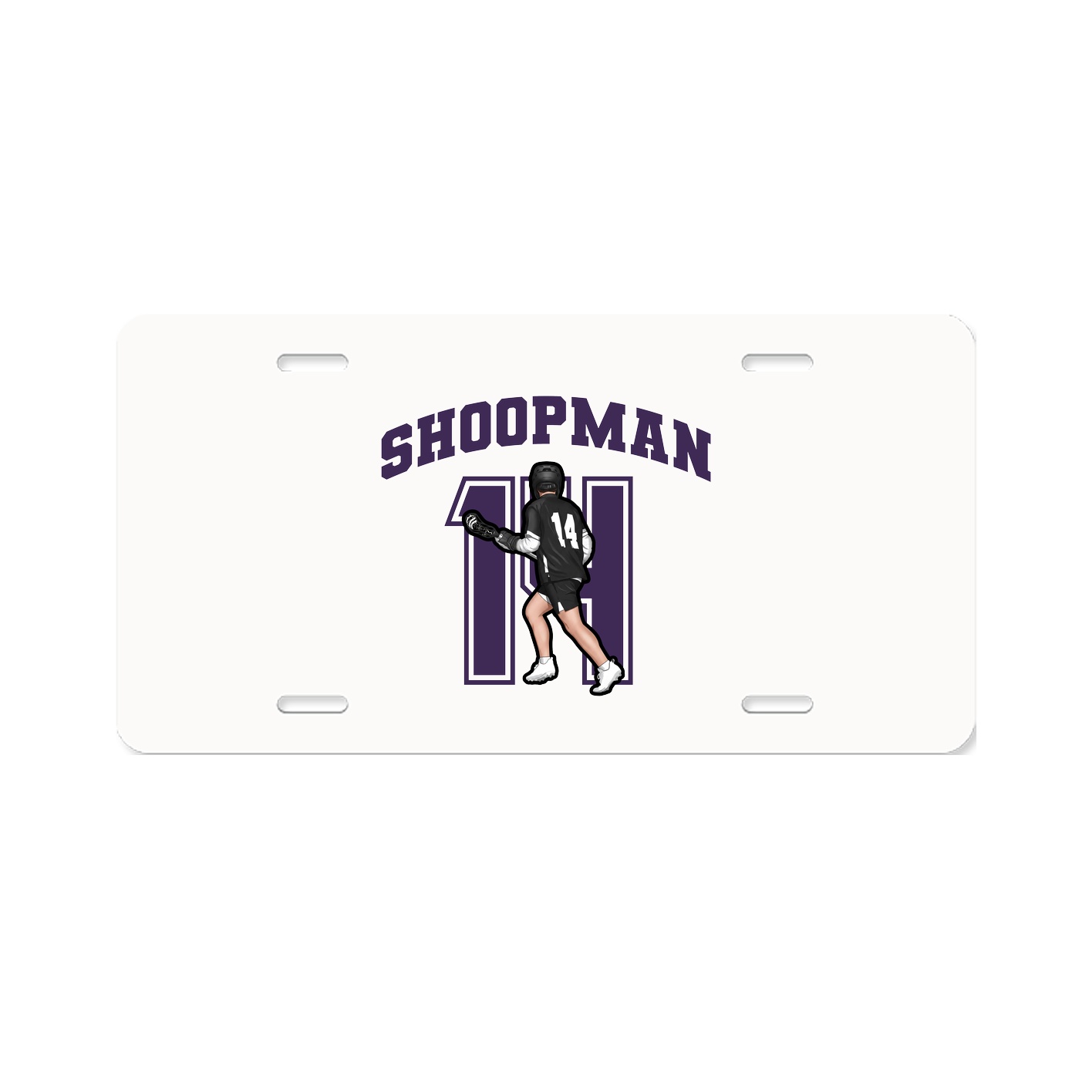 License Plate — Number in Classic