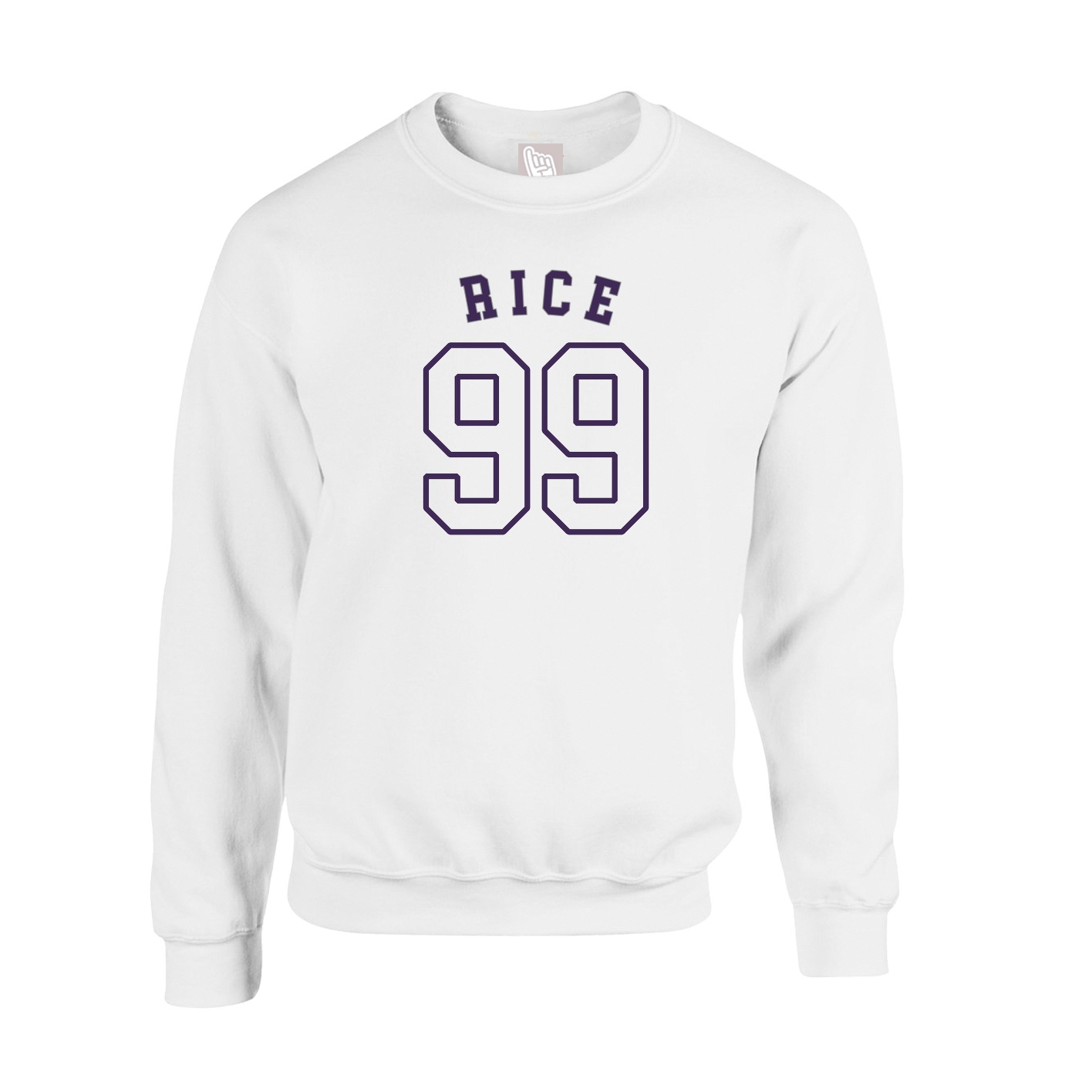 Fleece Crew — Shirsey Arch in White