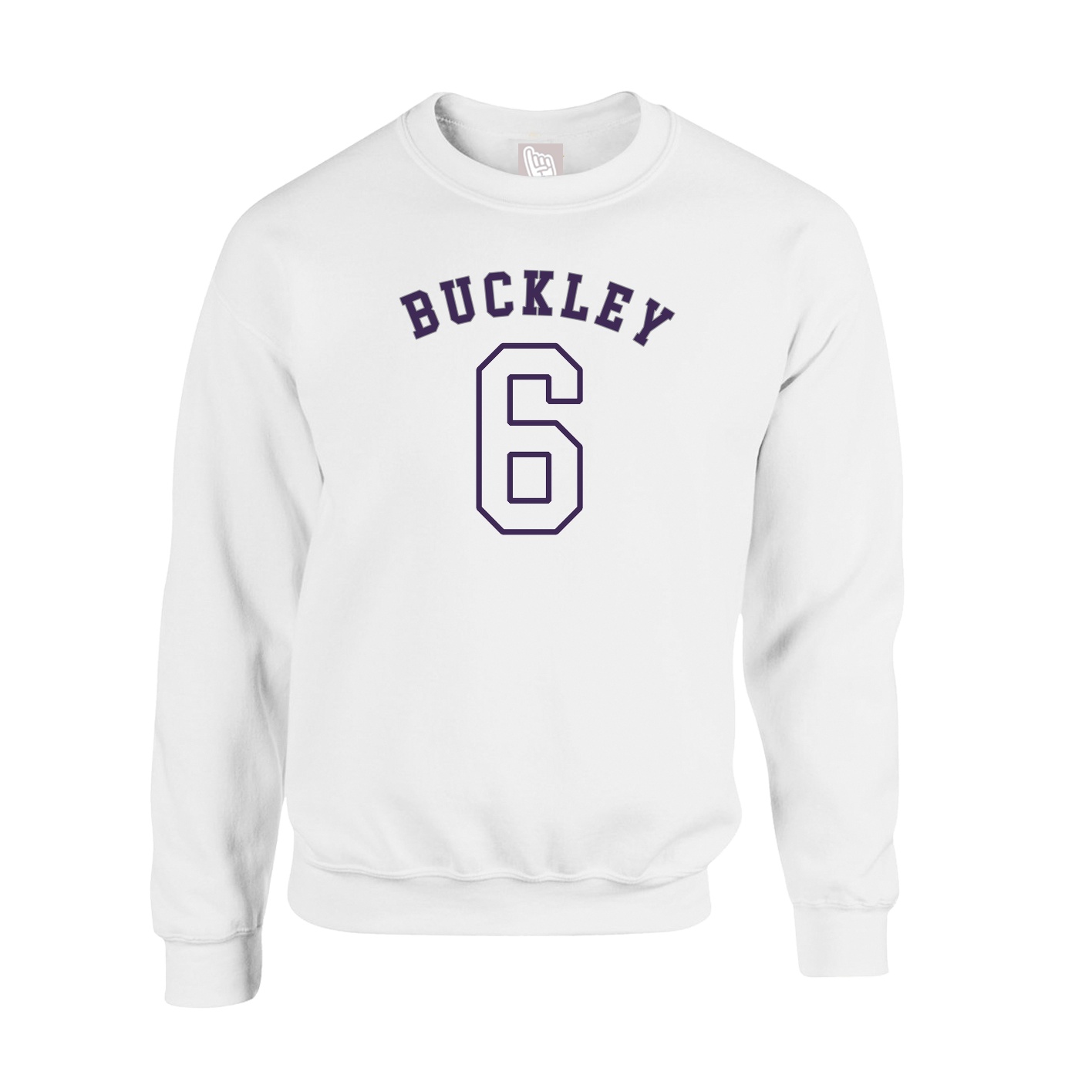 Fleece Crew — Shirsey Arch in White