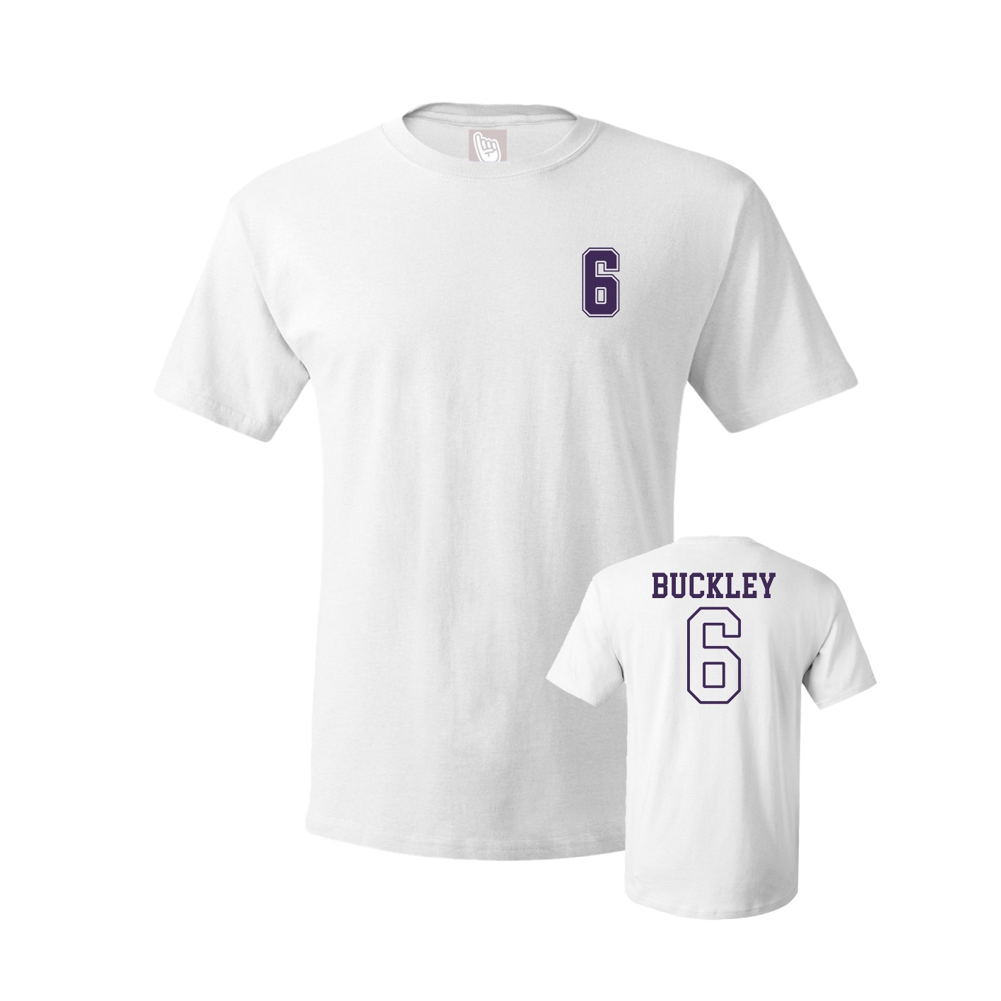 Youth Tee — Chest Back in White