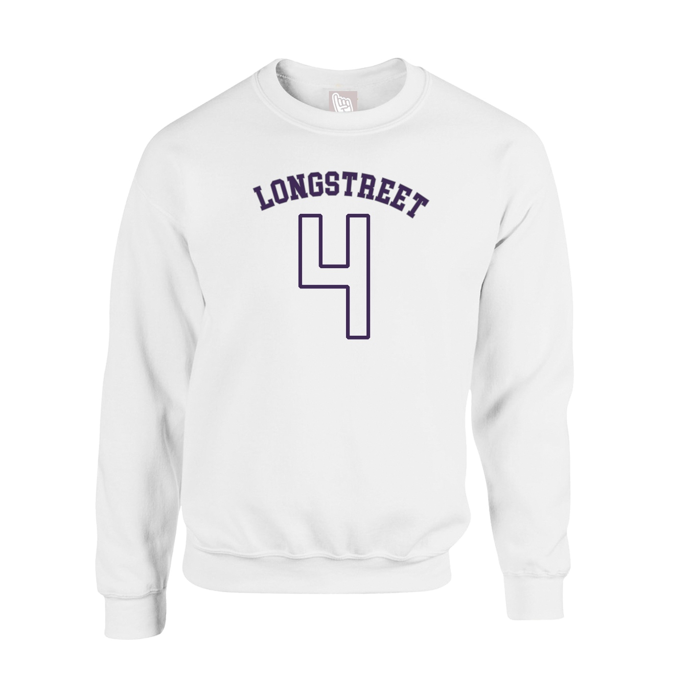Fleece Crew — Shirsey Arch in White