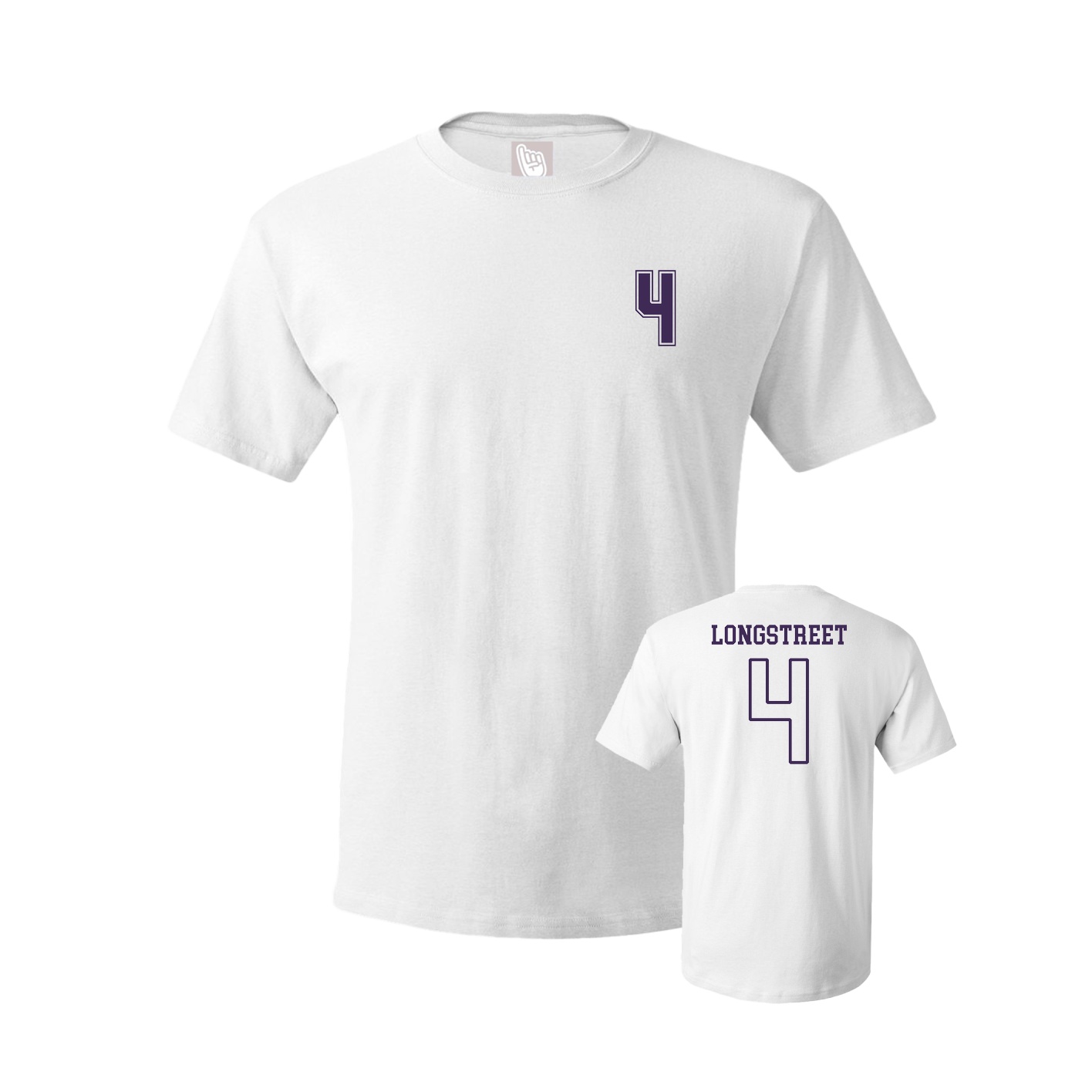 Youth Tee — Chest Back in White