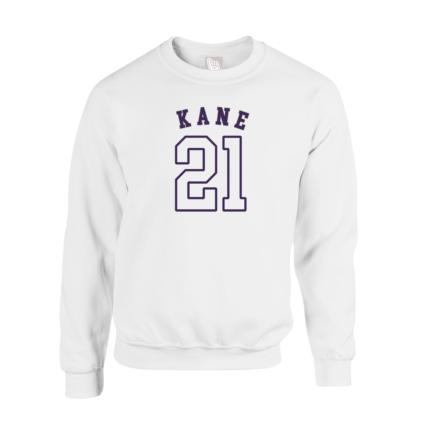 Fleece Crew — Shirsey Arch in White