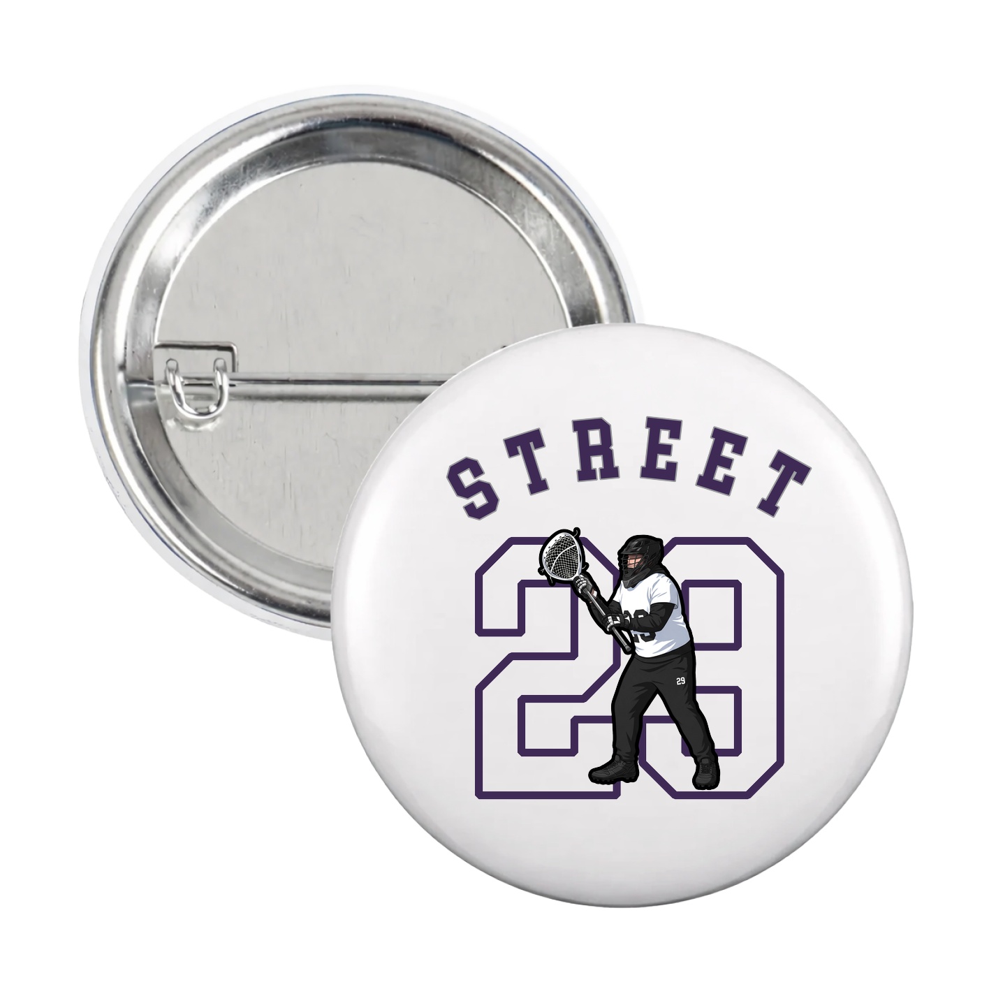 Game Day Button — Shirsey Arch in White