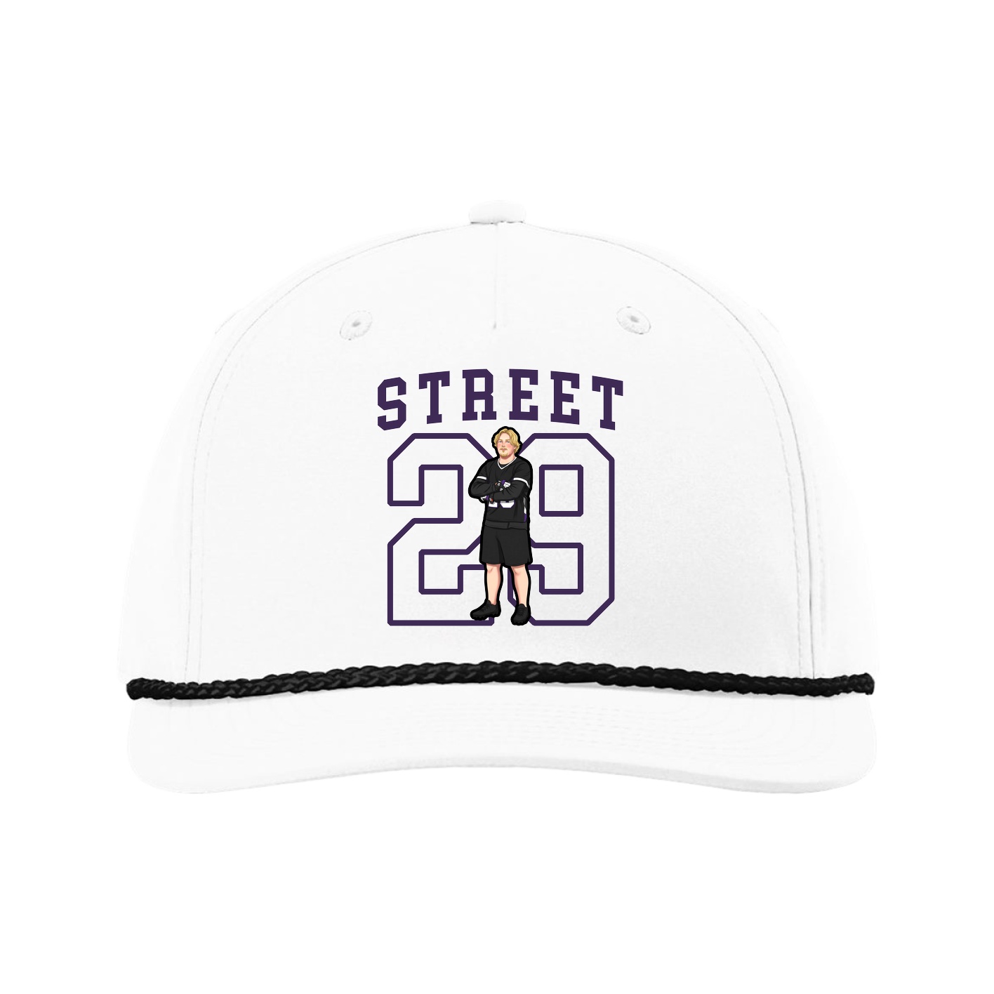 Five-Panel Classic Rope Cap — Shirsey in White