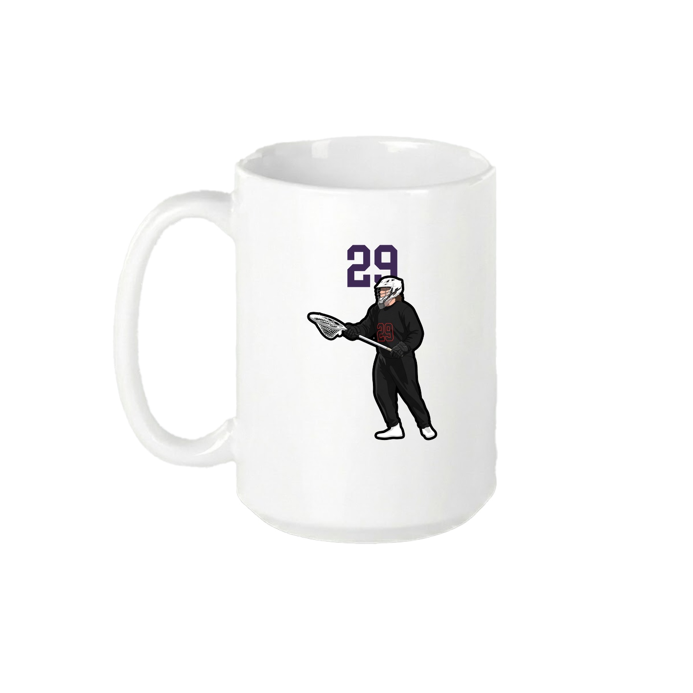 15oz Coffee Mug — Number Top in White