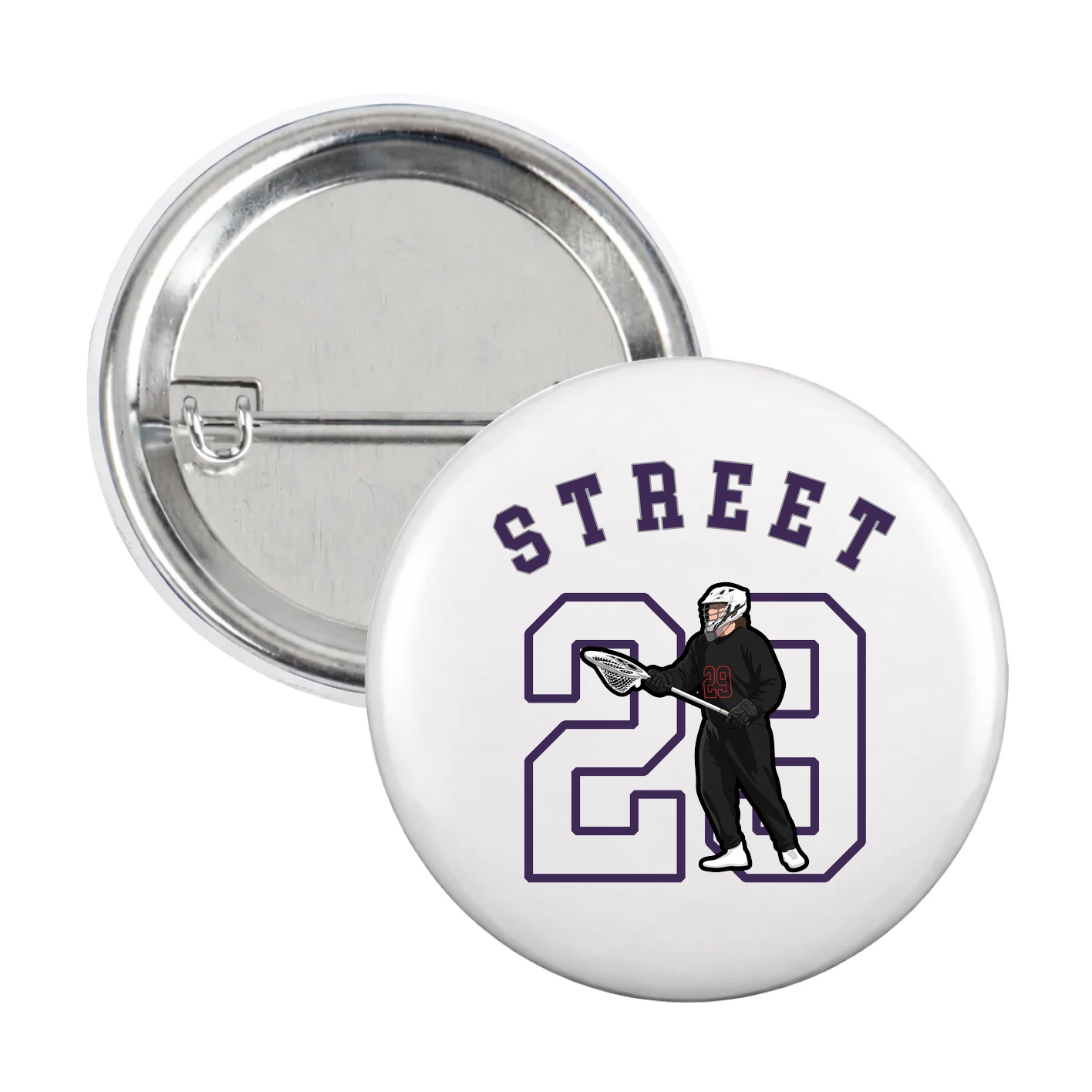 Game Day Button — Shirsey Arch in White