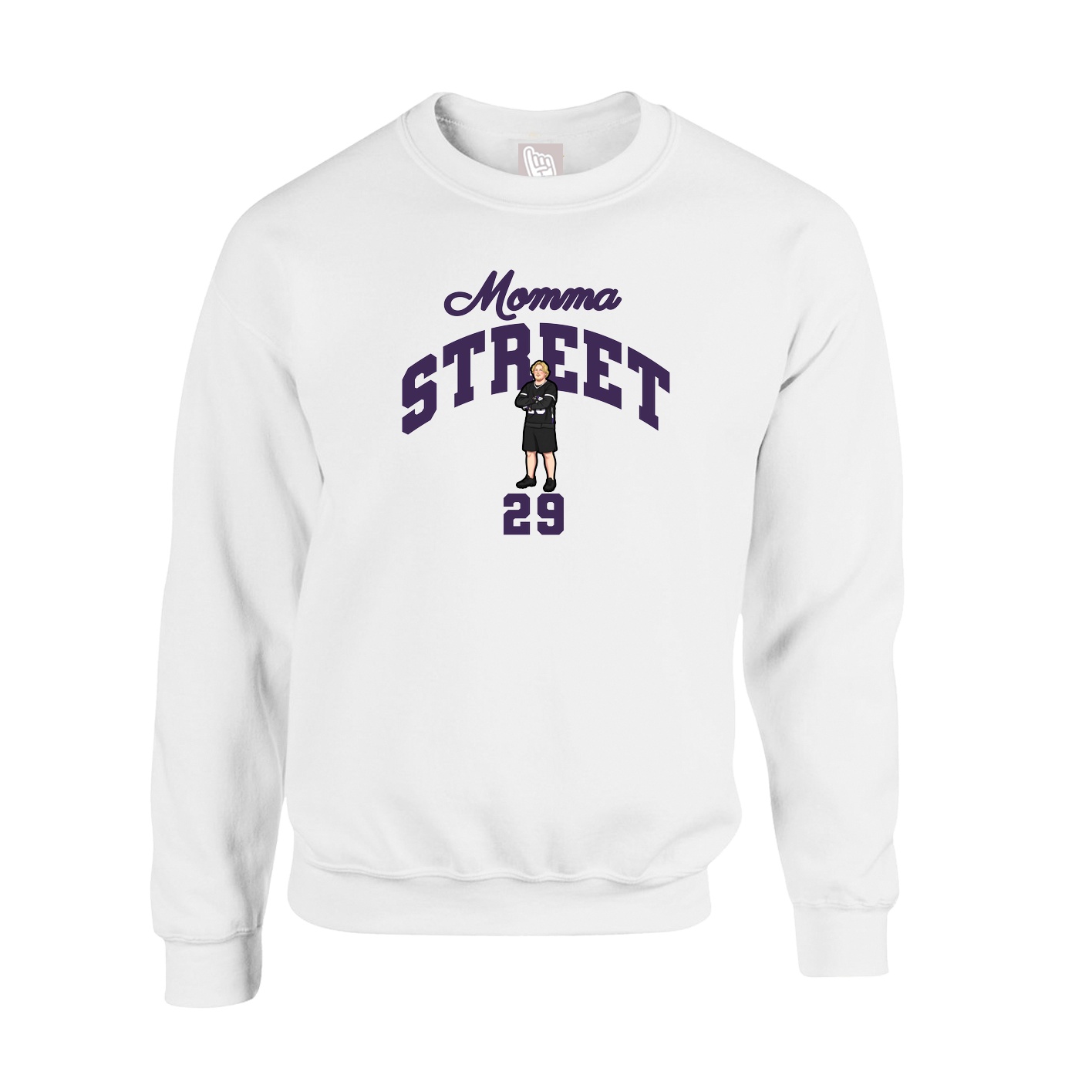 Fleece Crew — Mothers Day Arch in White