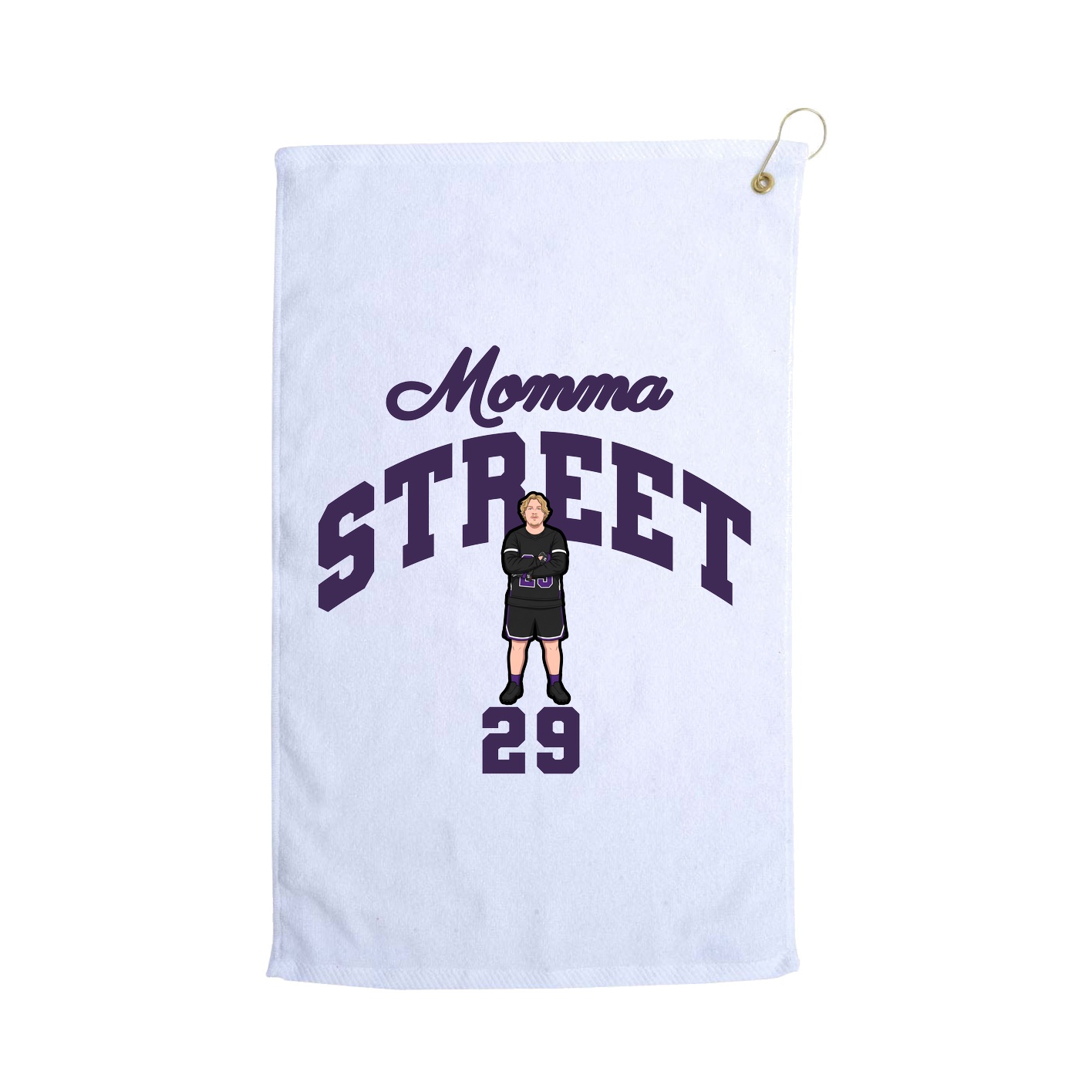 Golf Towel — Mothers Day Arch in White