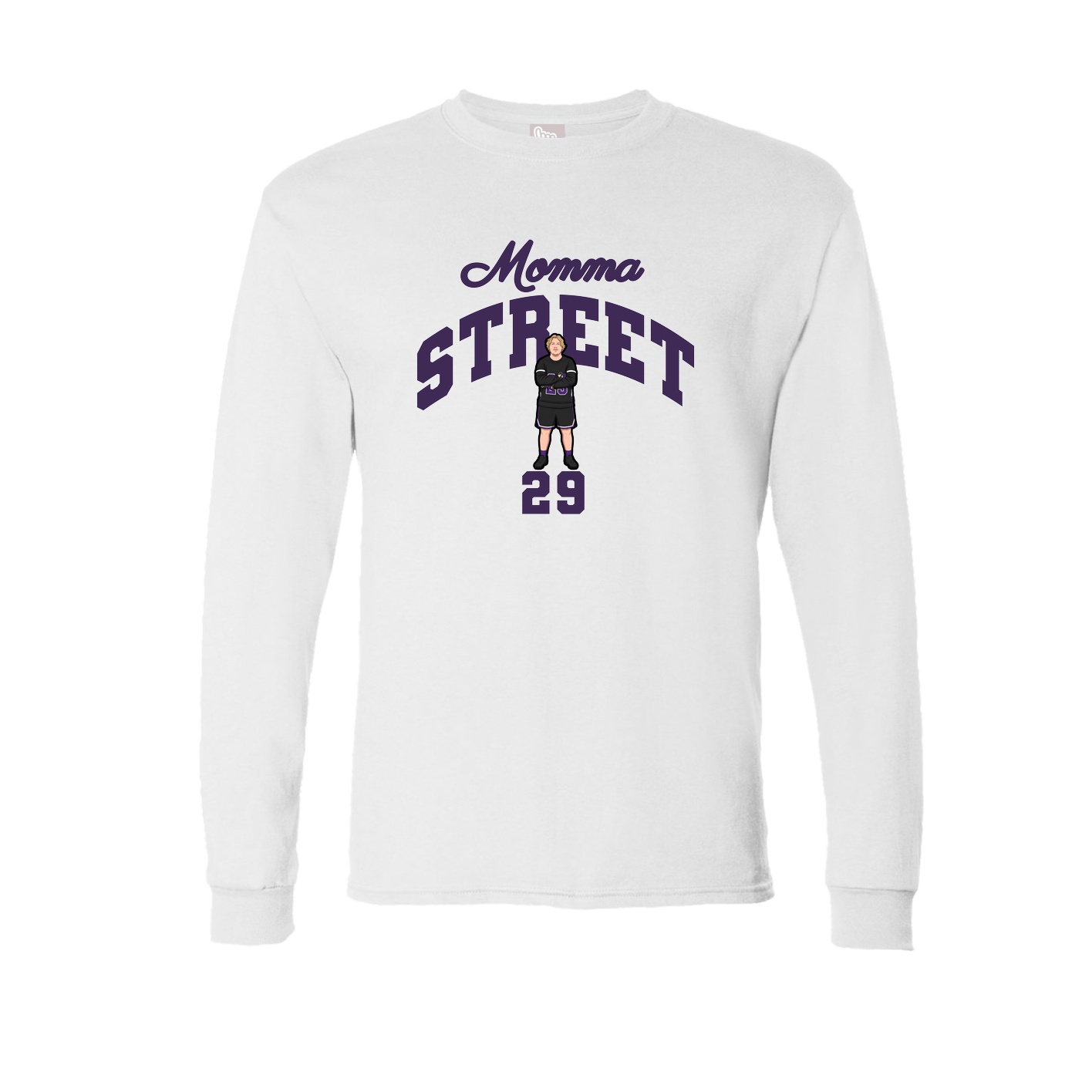 Long Sleeve Tee — Mothers Day Arch in White