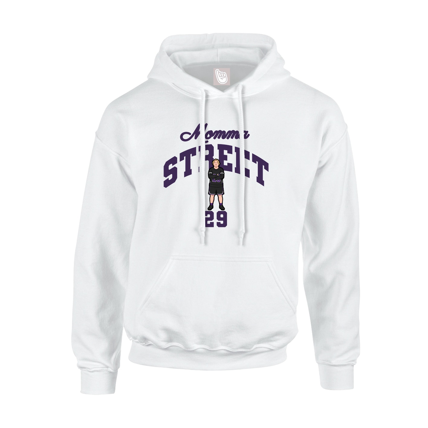Youth Hoodie — Mothers Day Arch in White