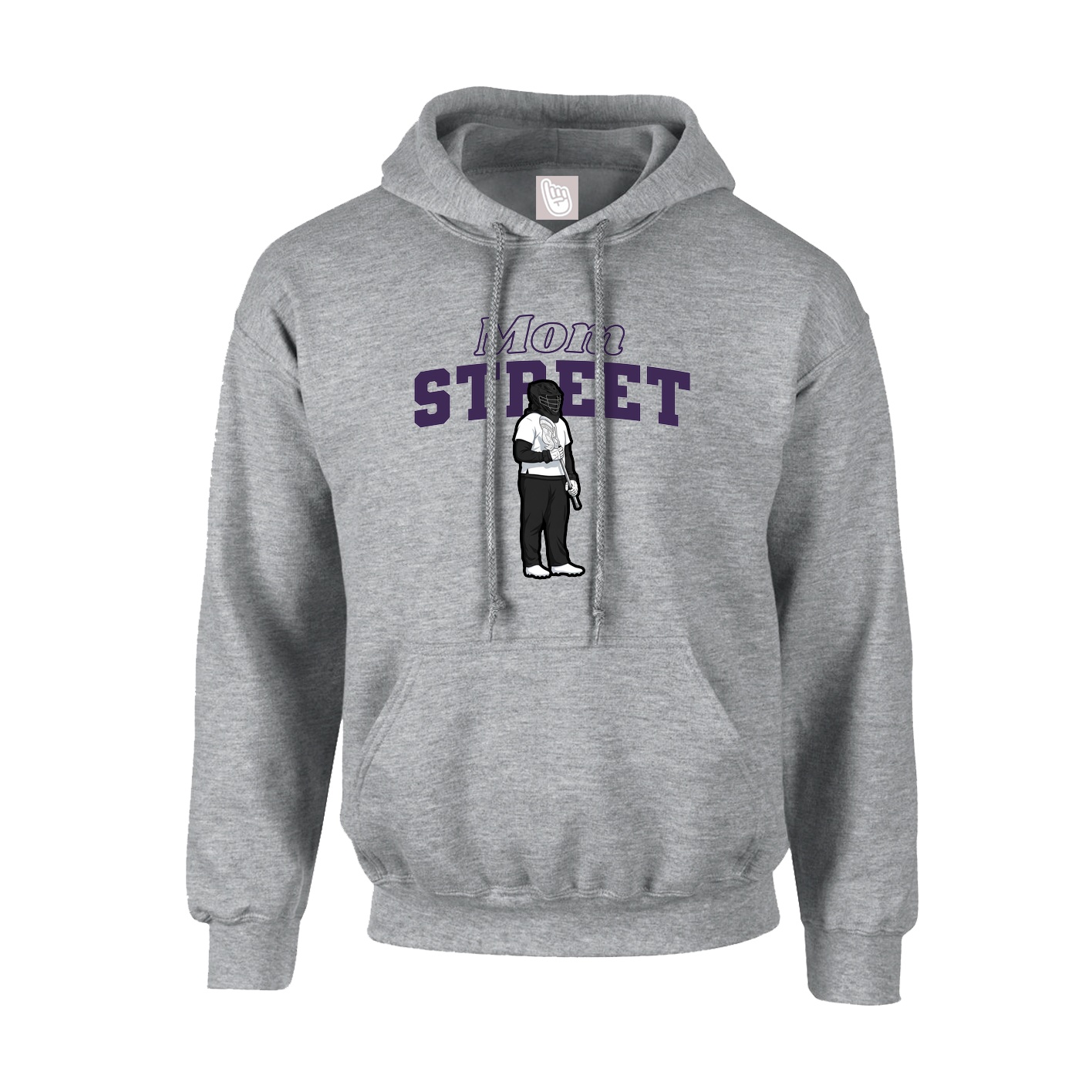 Hoodie — Mothers Day Block in Grey