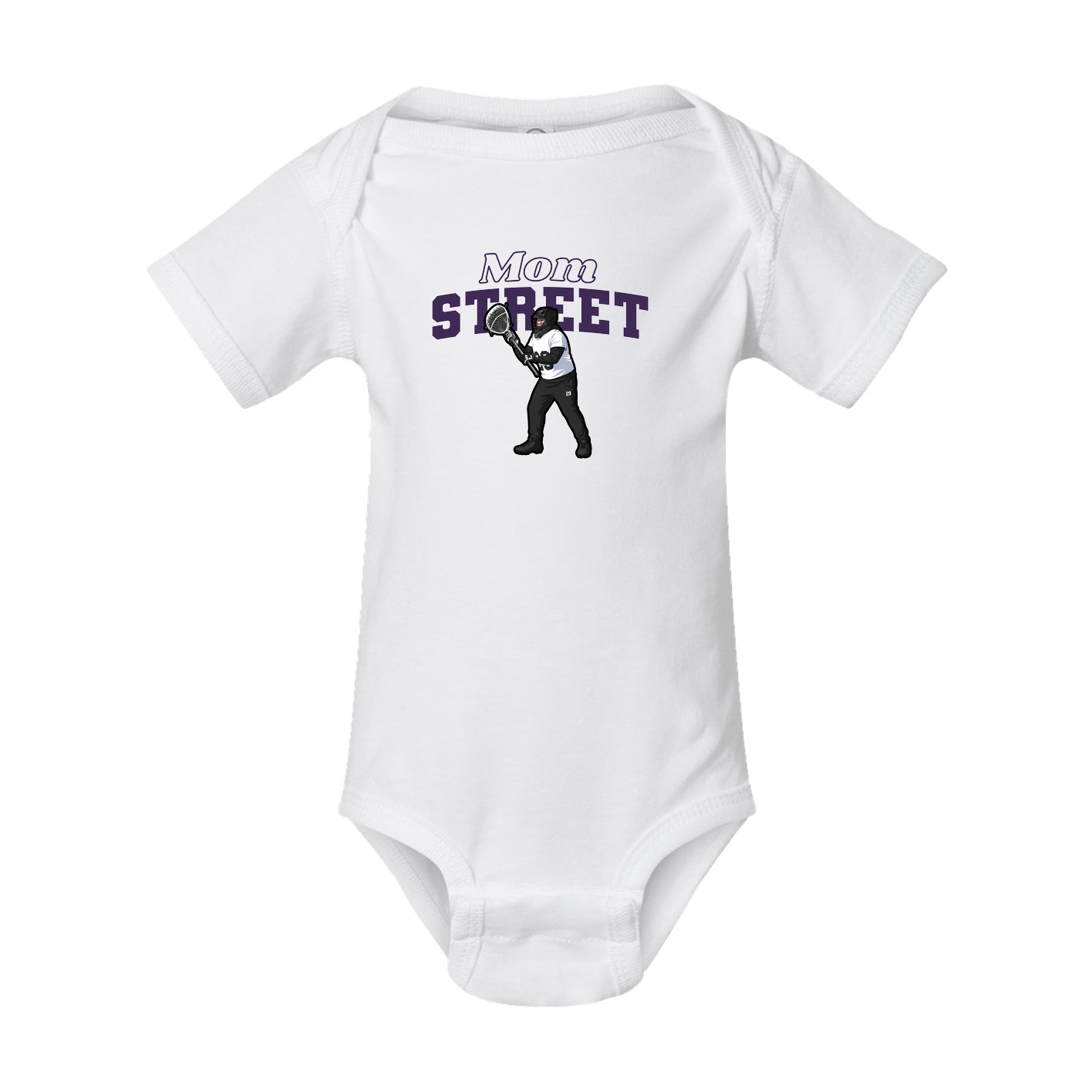 Baby Onesie — Mothers Day Block in White