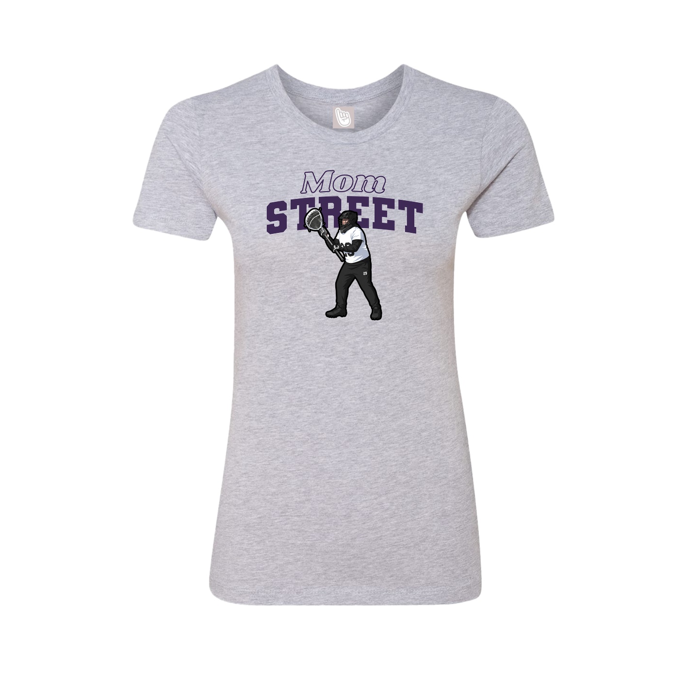 Womens Tee — Mothers Day Block in Grey
