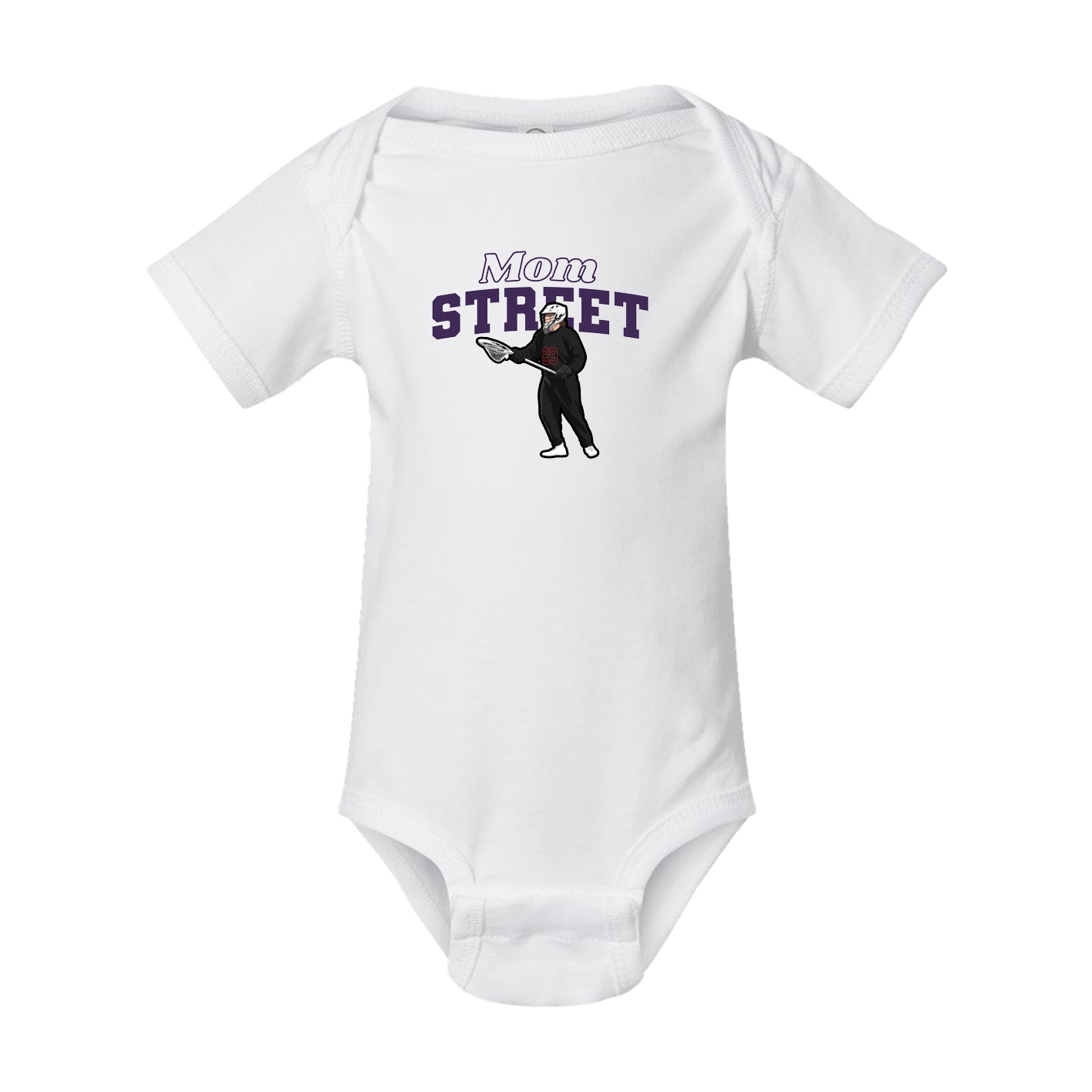 Baby Onesie — Mothers Day Block in White