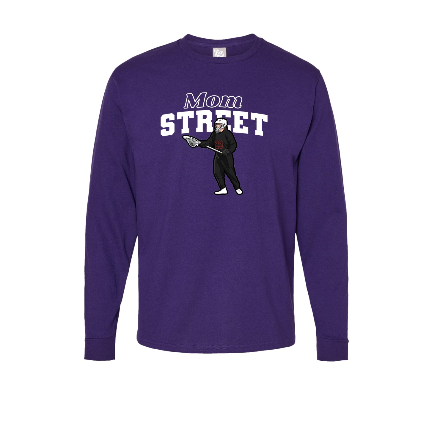 Long Sleeve Tee — Mothers Day Block in Purple