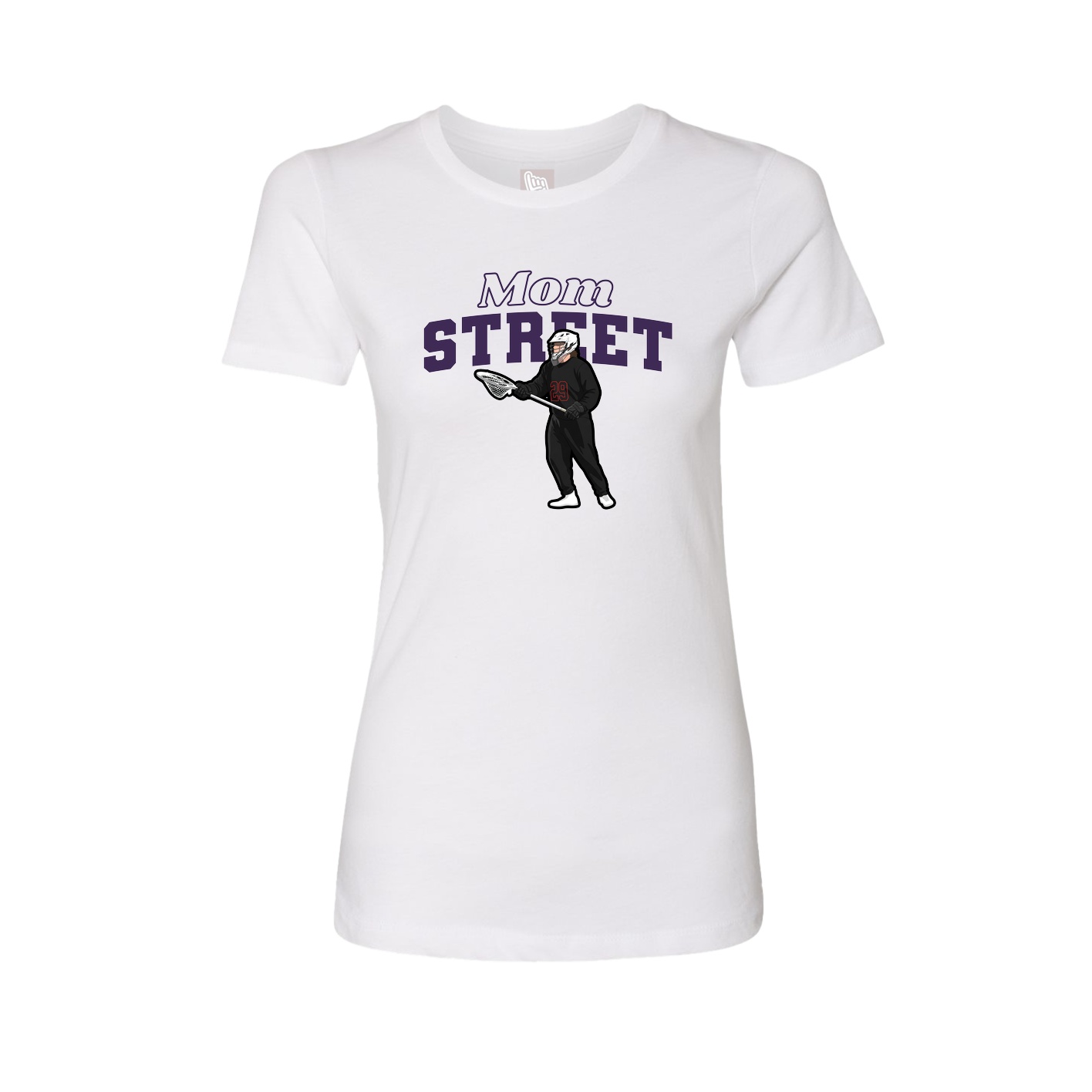 Womens Tee — Mothers Day Block in White