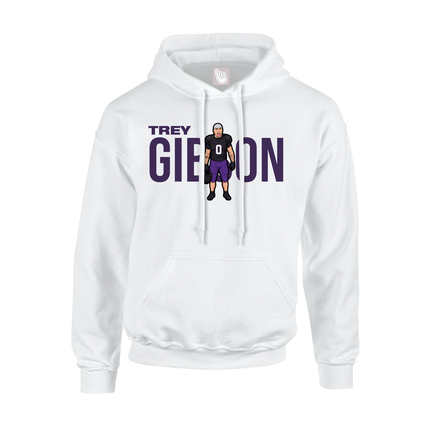 Hoodie — Player Name in White