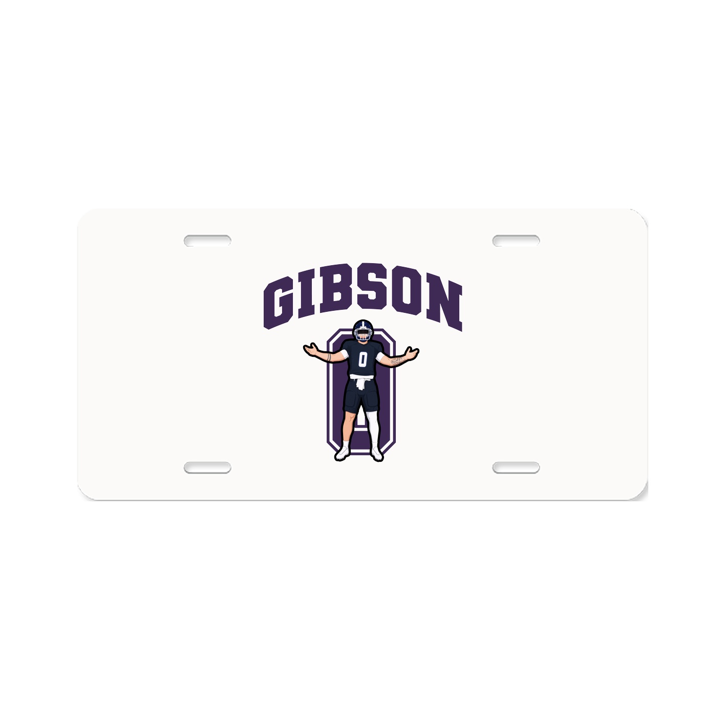 License Plate — Number in Classic