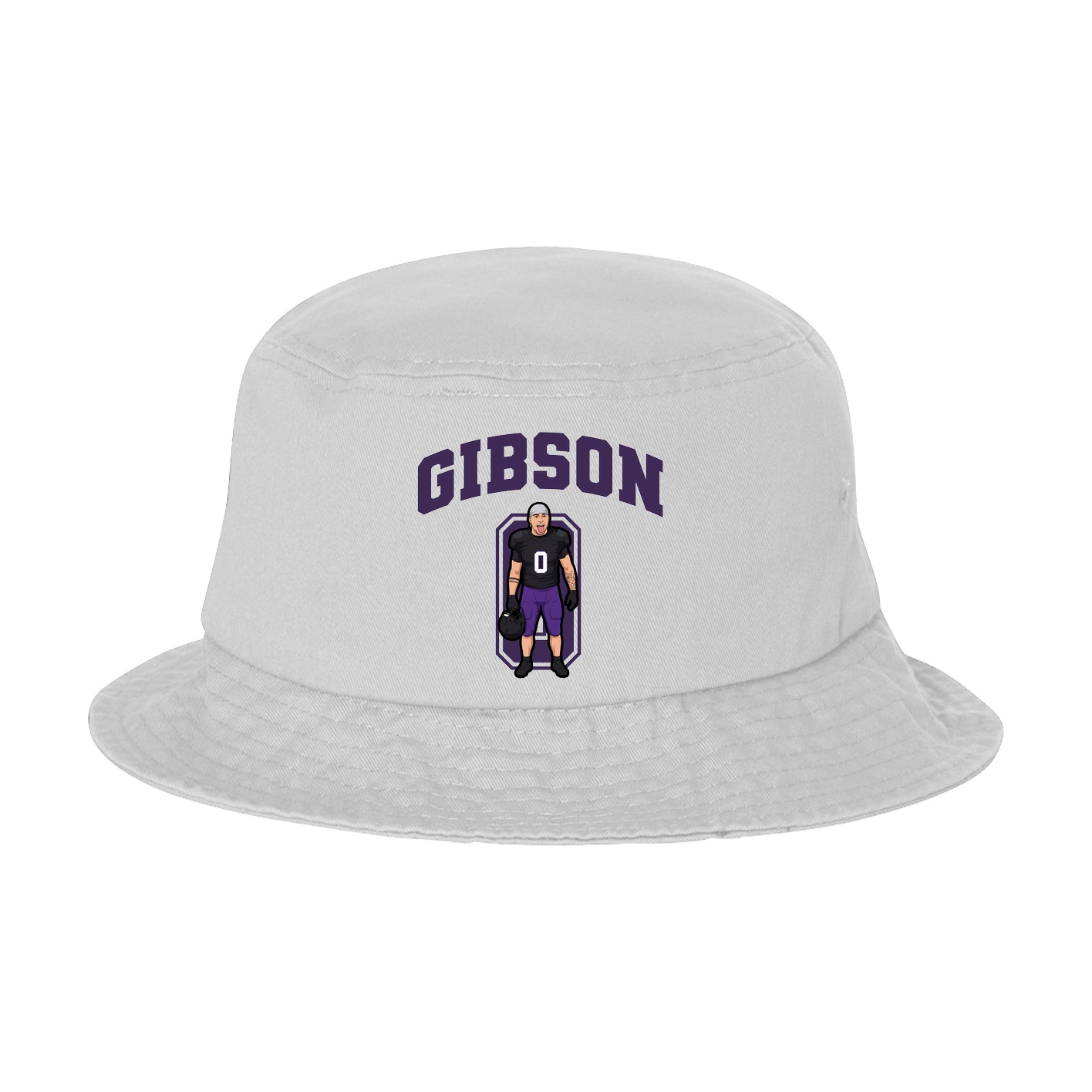 Bucket Cap — Number in White