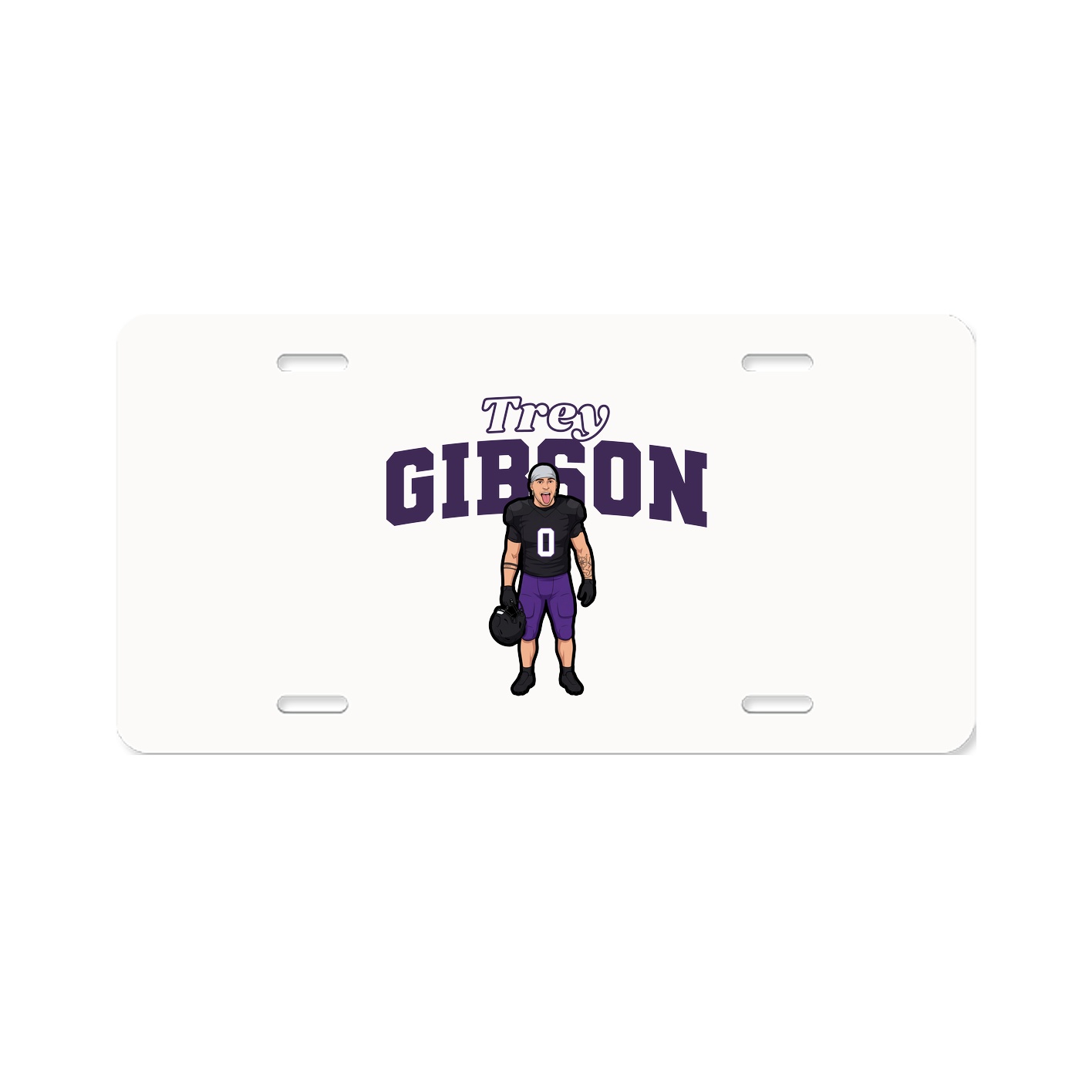 License Plate — Name Arch in Classic
