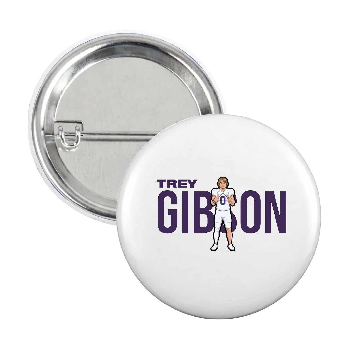 Game Day Button — Player Name in White