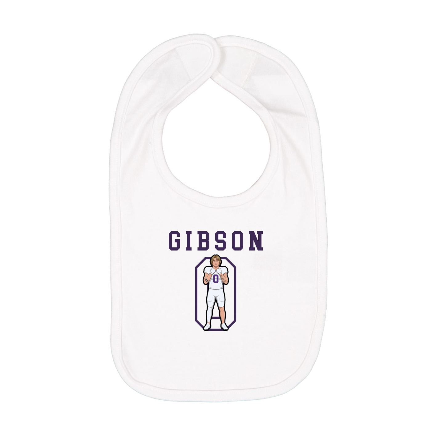 Infant Bib — Shirsey in White