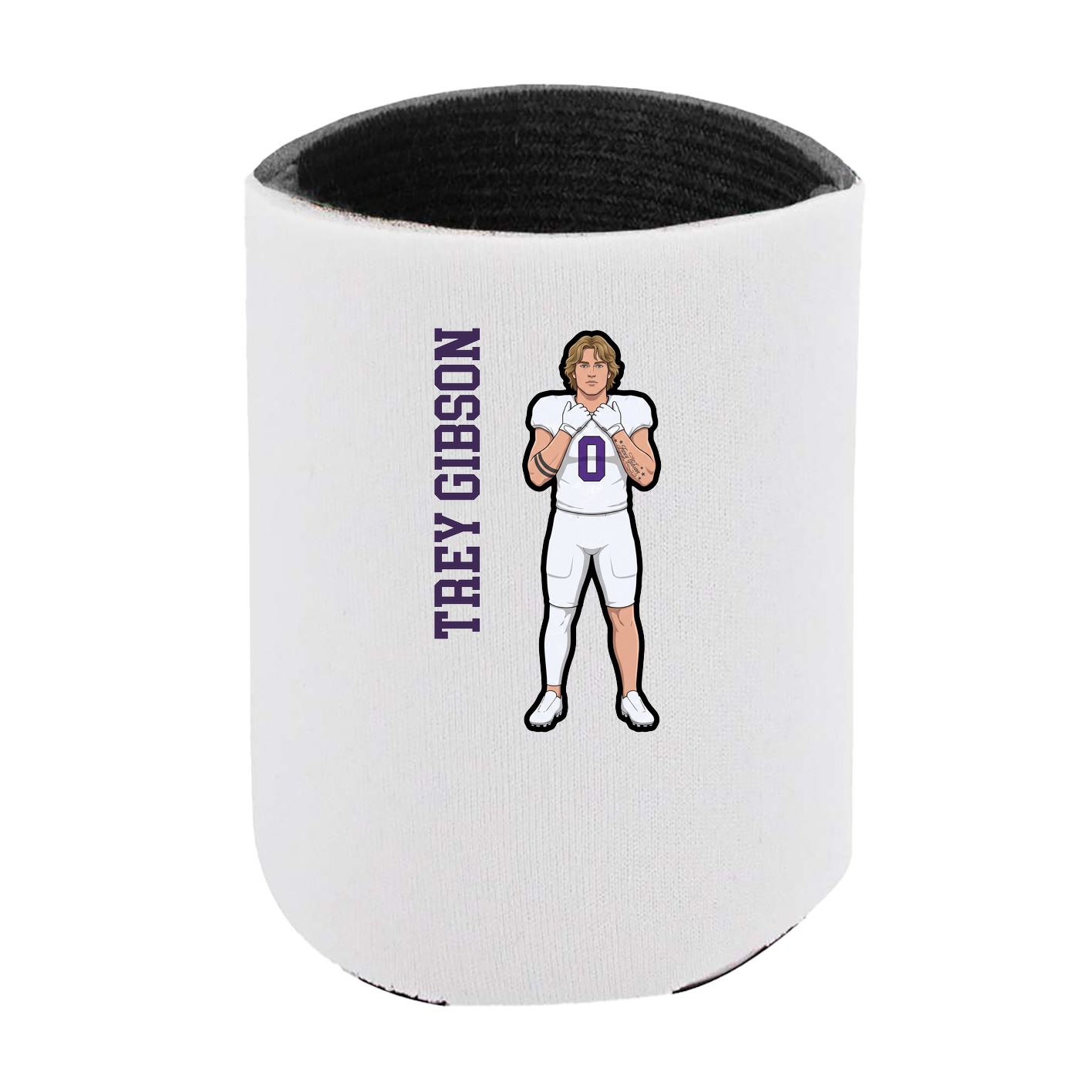 Can Holder — Name Vertical in White