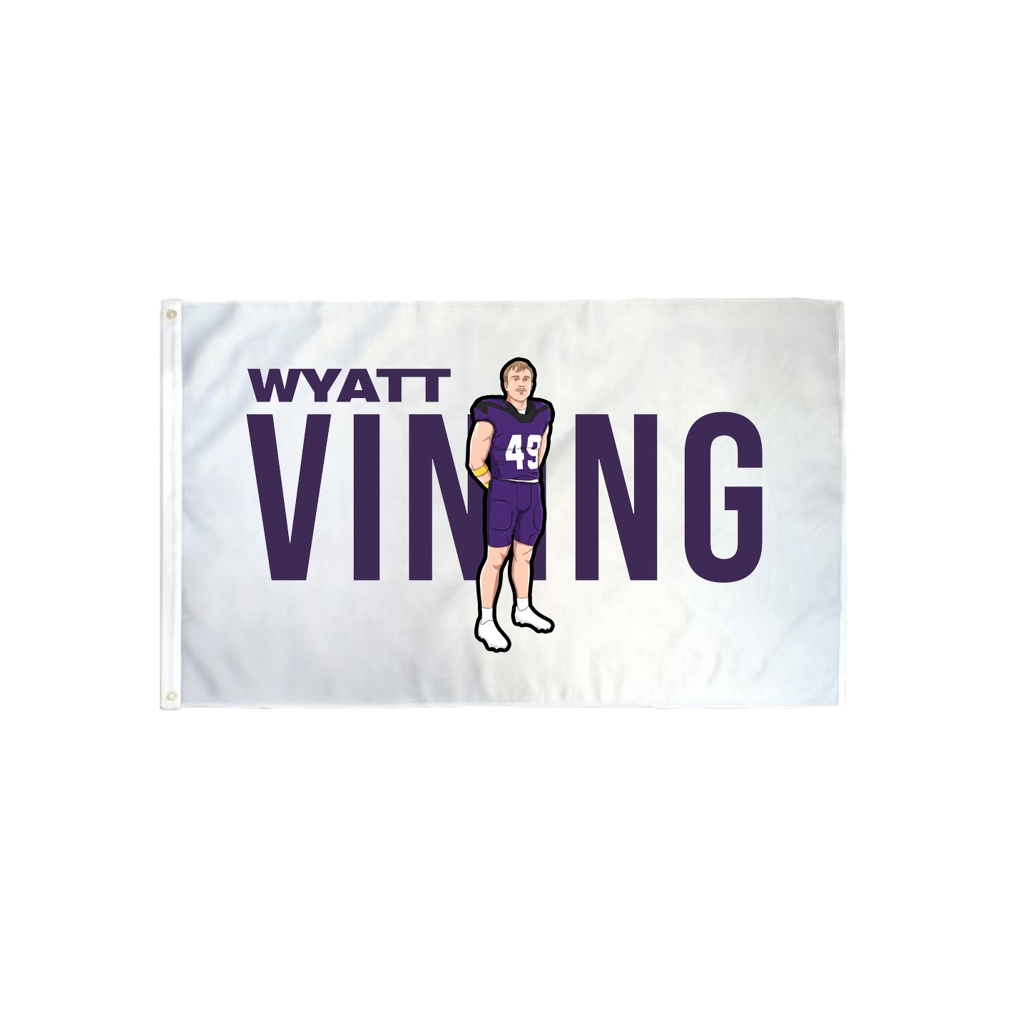 3x5 Flag — Player Name in Classic