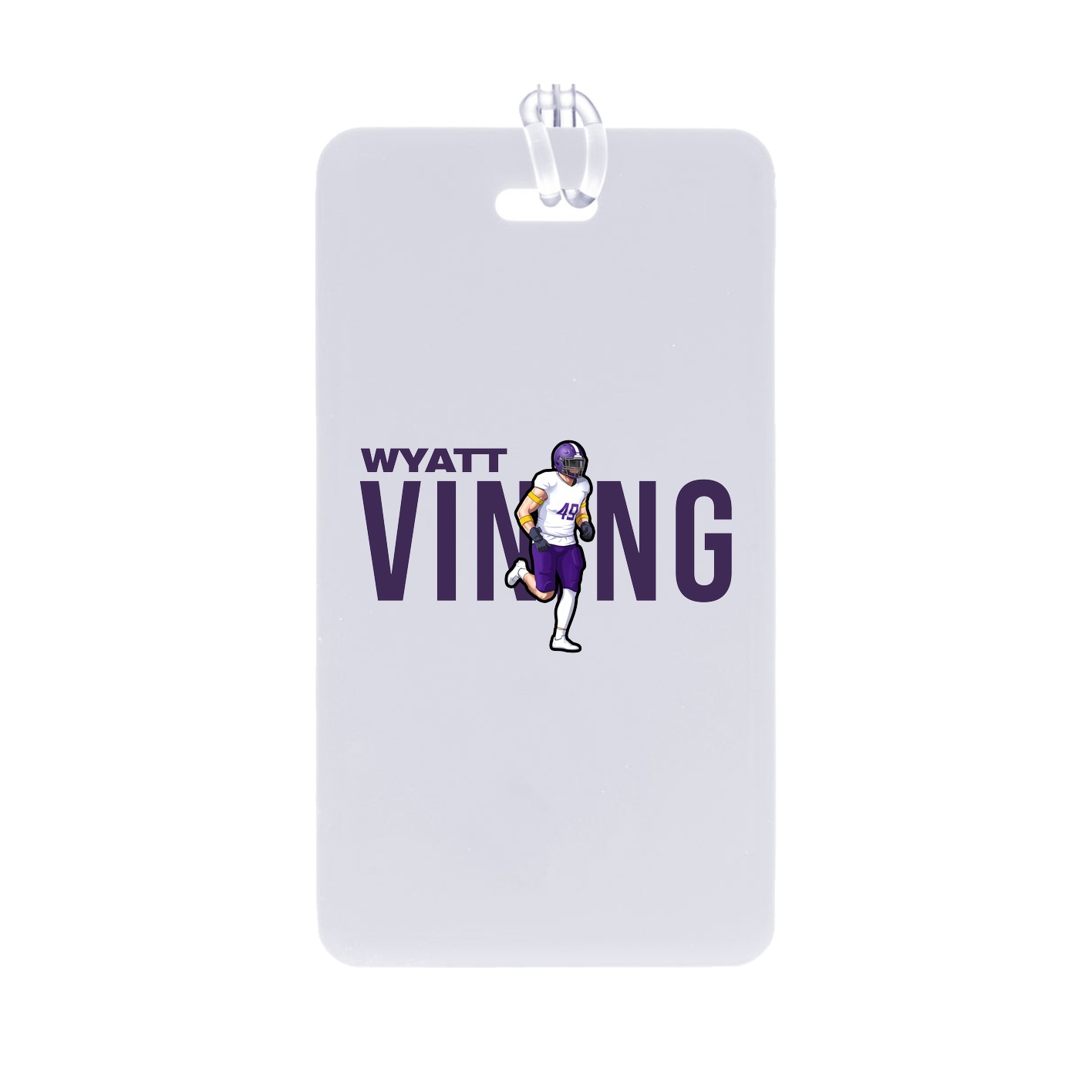 Bag Tag — Player Name in Classic
