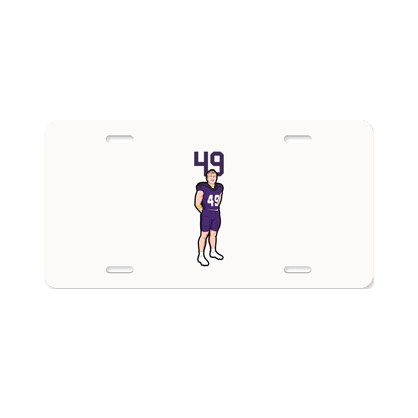 License Plate — Number Top in Classic