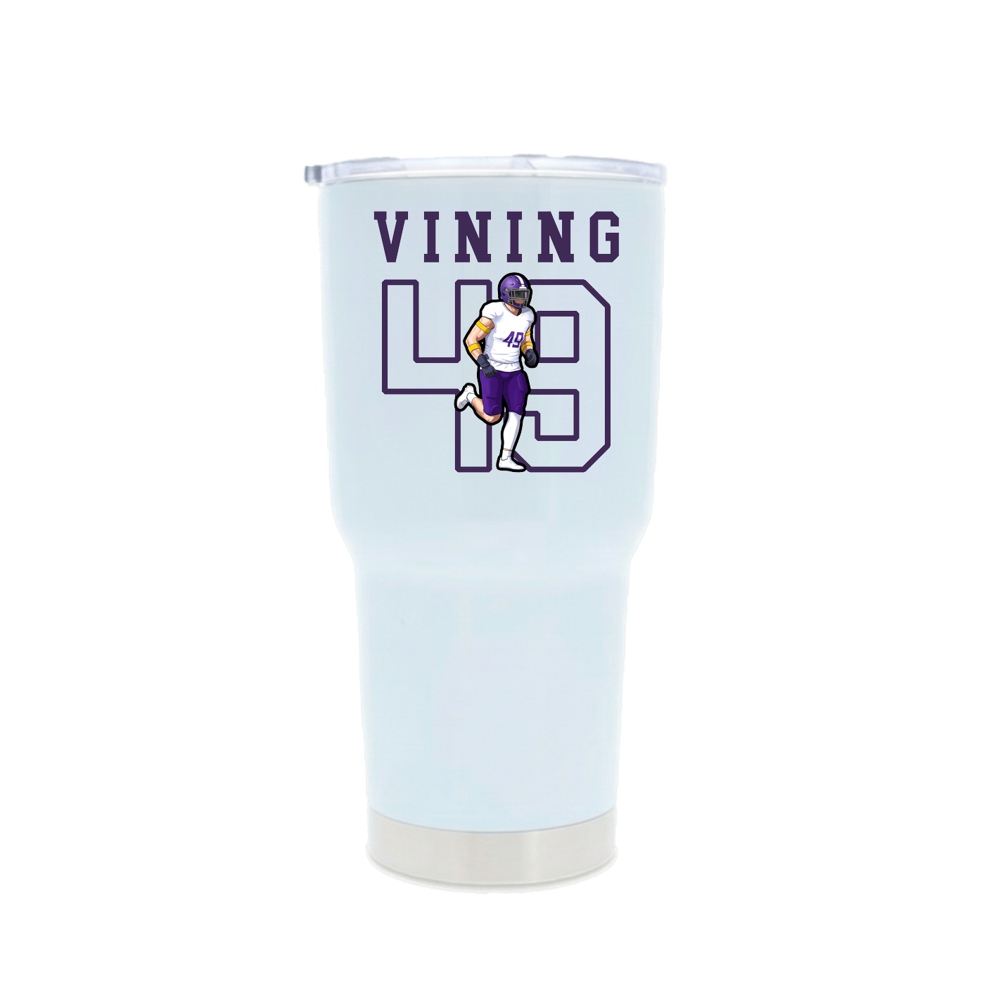 30oz Stainless Steel Tumbler — Shirsey in White