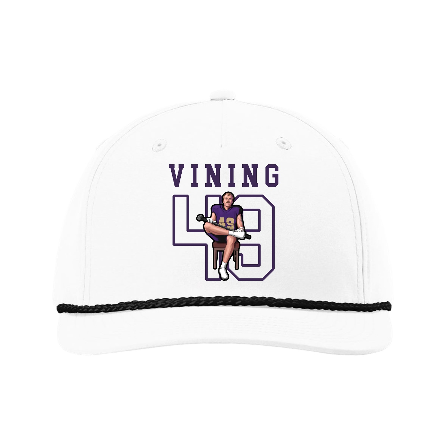 Five-Panel Classic Rope Cap — Shirsey in White