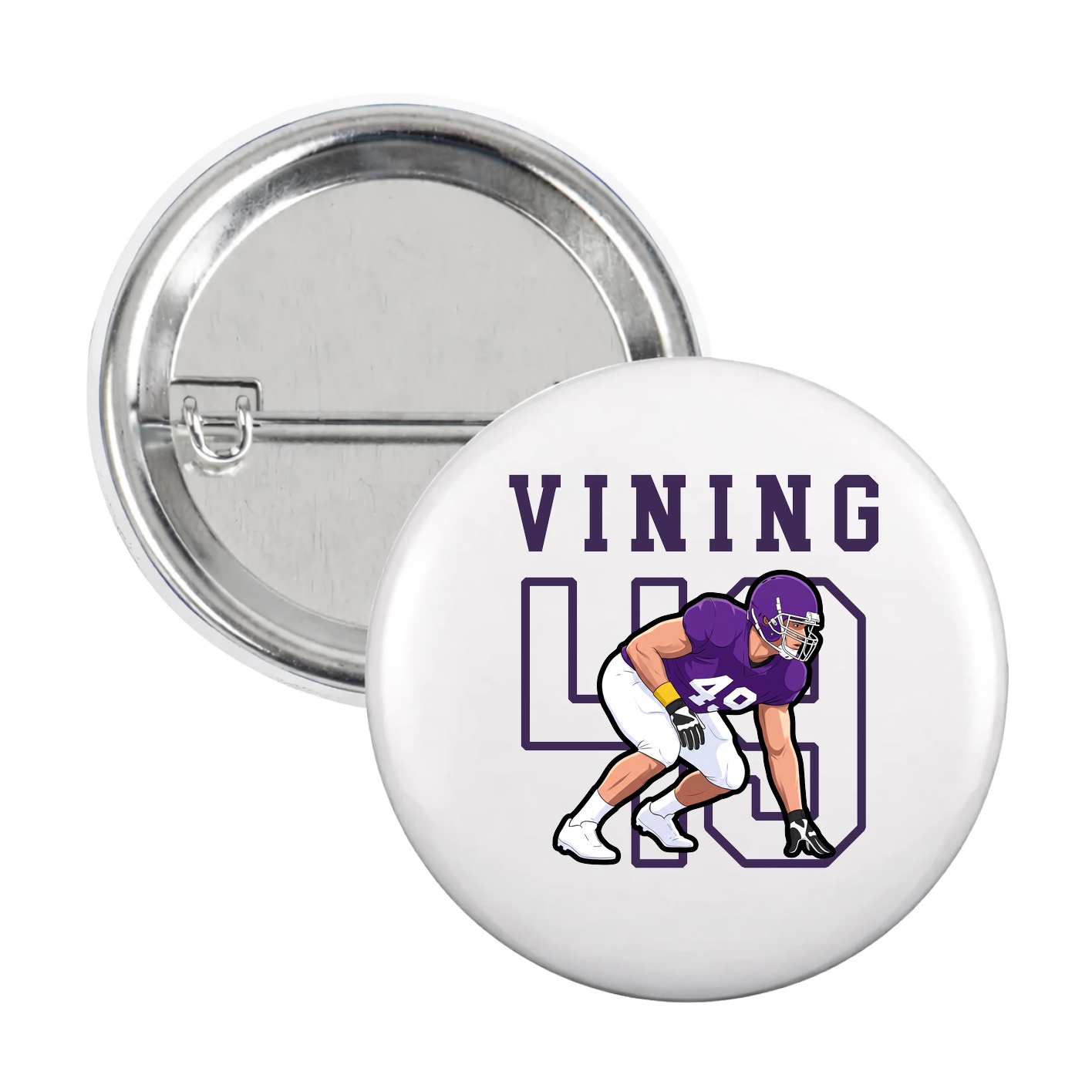 Game Day Button — Shirsey in White