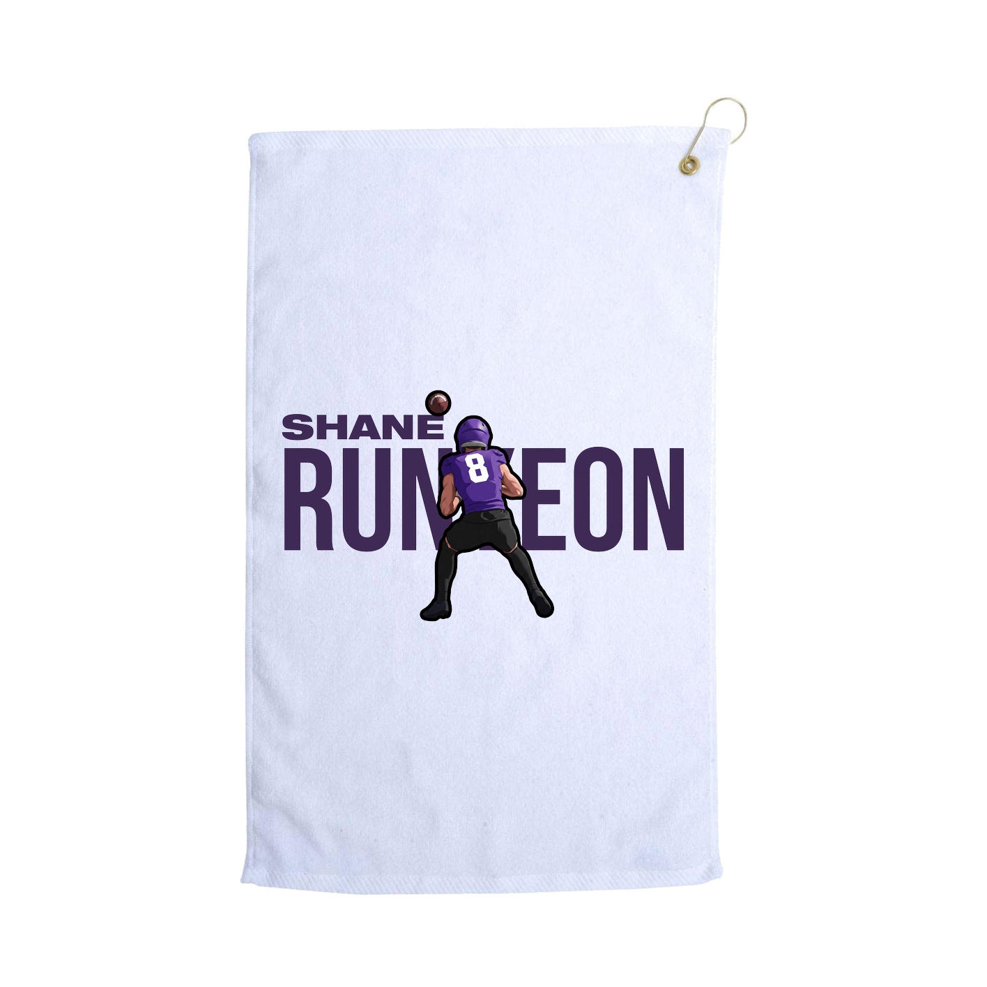 Golf Towel — Player Name in White