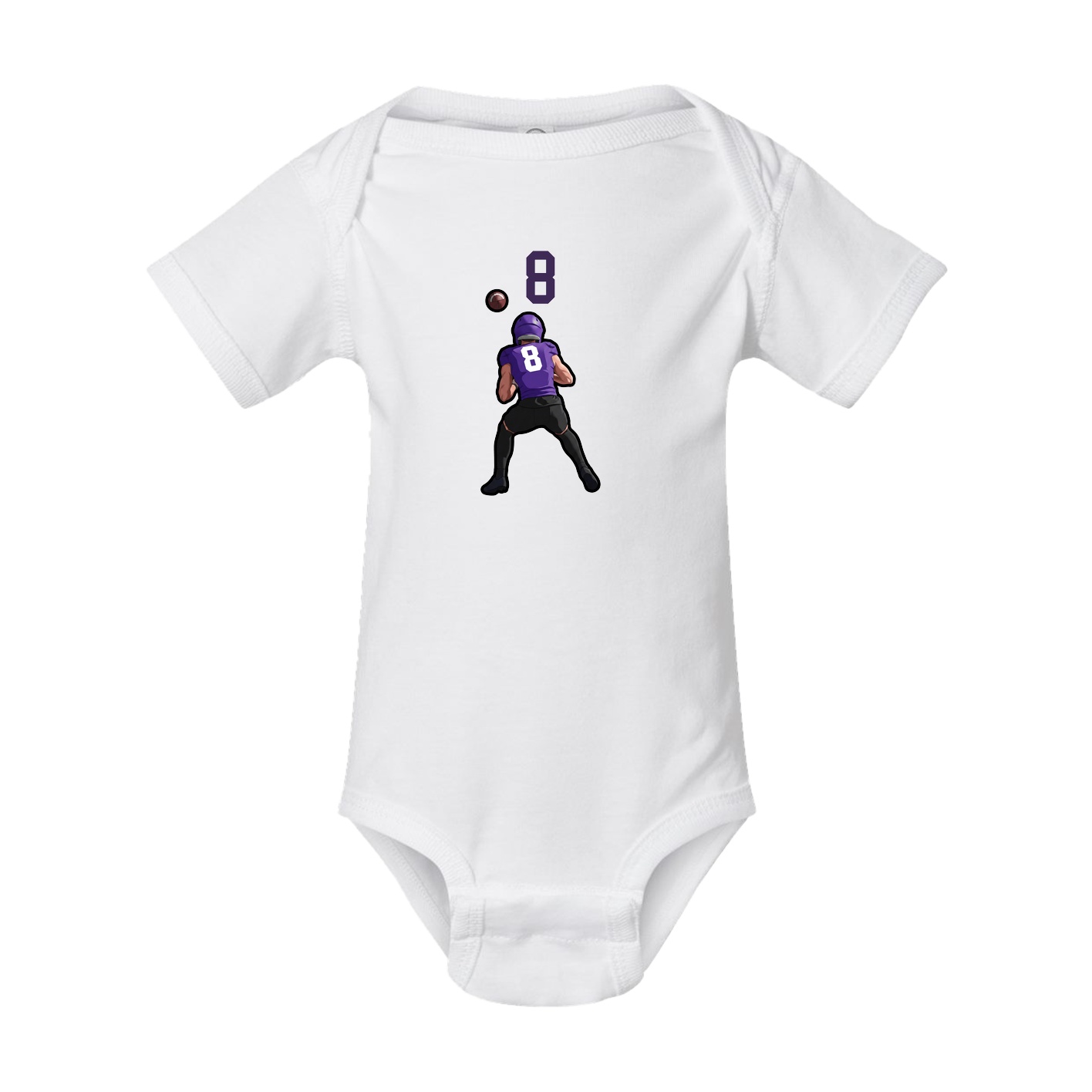Baby Onesie — Number Top in White